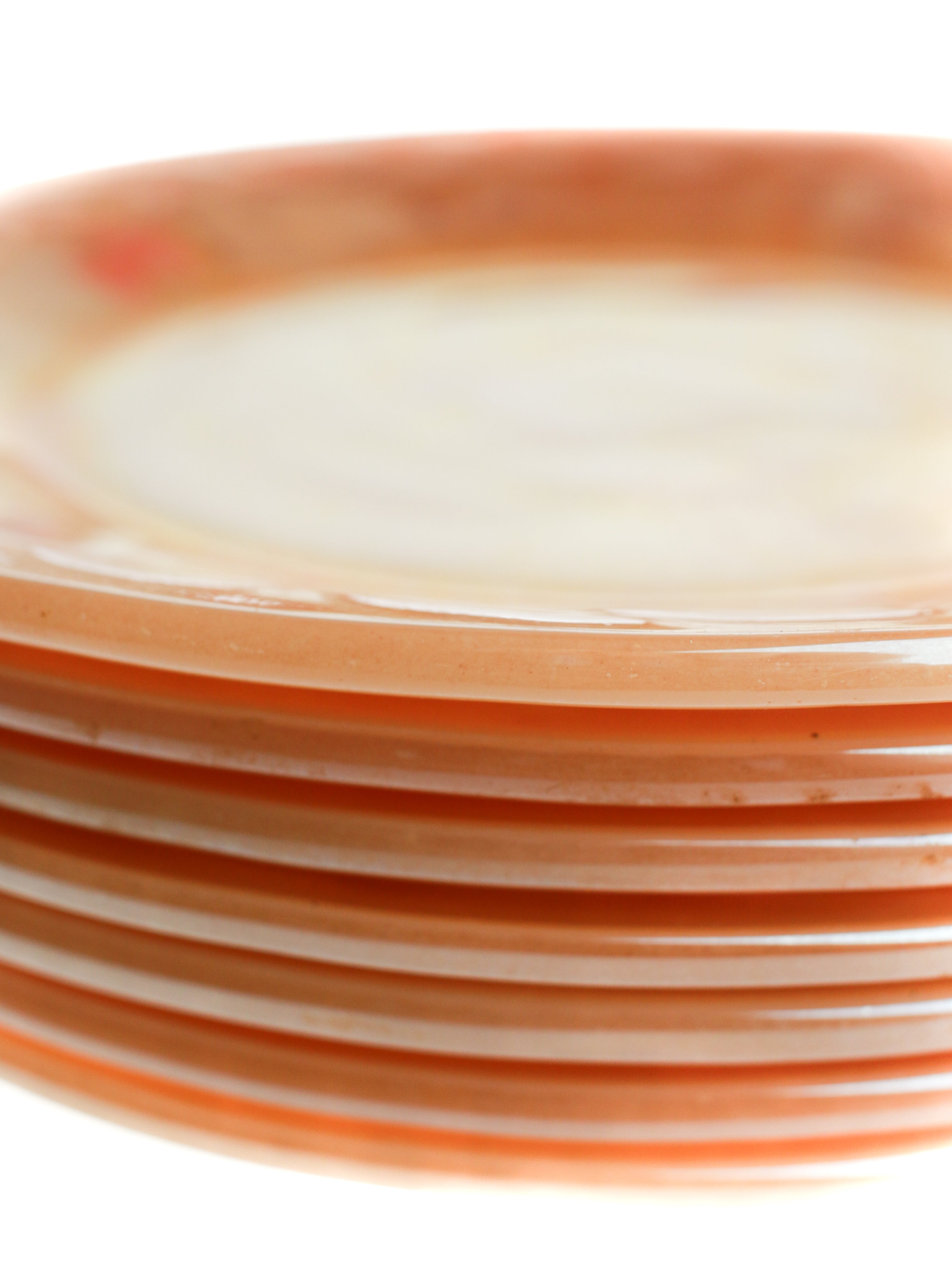 Creamsicle Dinner Plates (Set of 7) | Whit's Vintage Picks