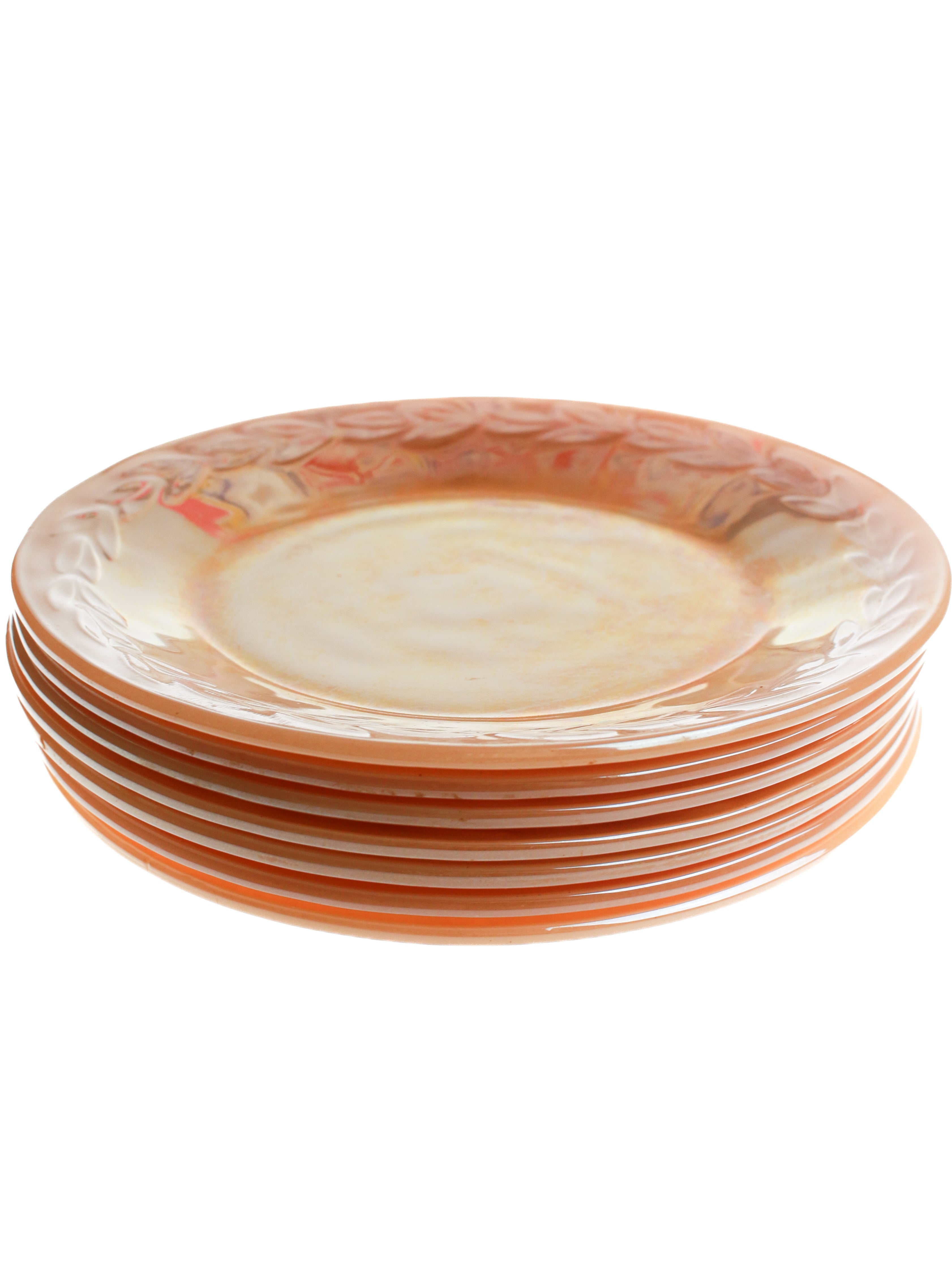 Creamsicle Dinner Plates (Set of 7) | Whit's Vintage Picks
