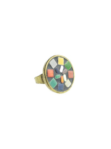 Confetti Mosaic Adjustable Ring | Whit's Vintage Picks