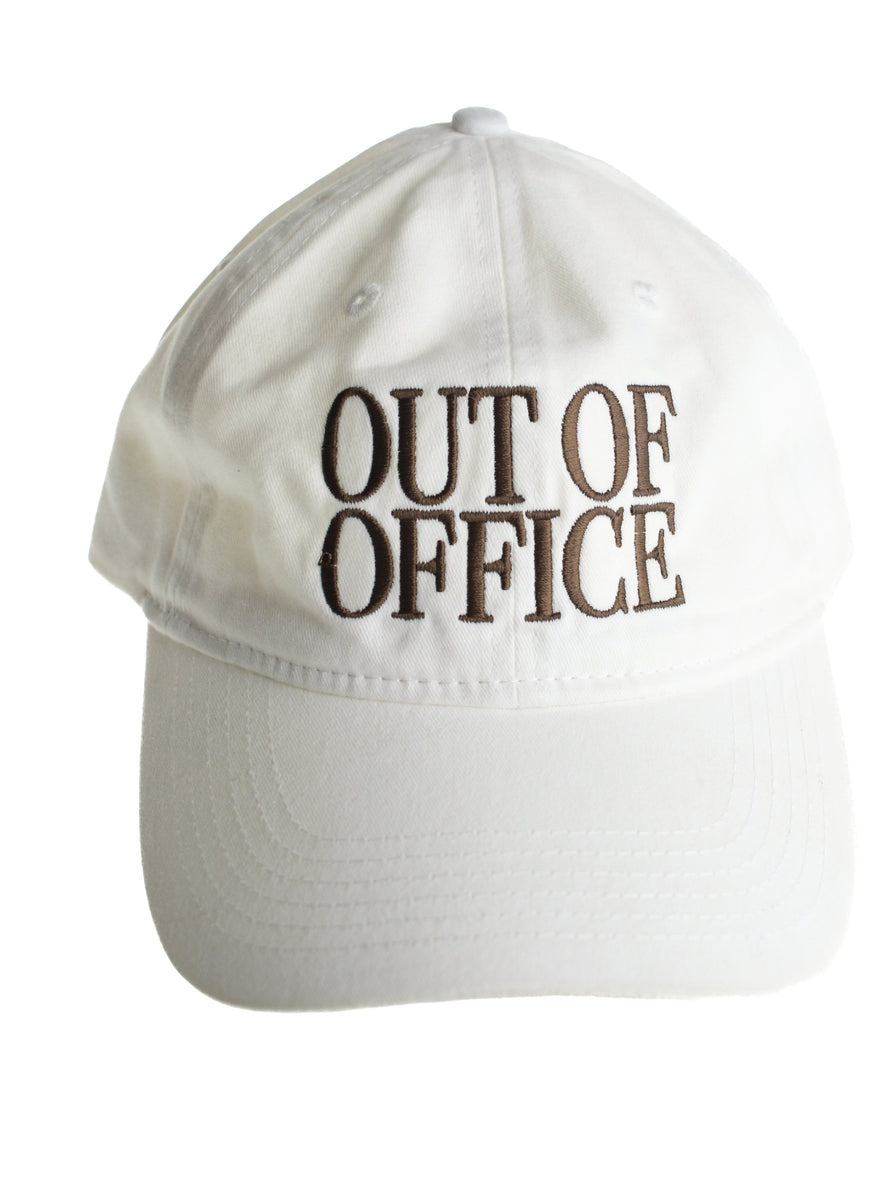 キャップ OFF-WHITE OUT OF OFFICE BASEBALL CAP Out of Office Hat – Whitney Winkler Art