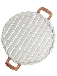 Ceramic "Basket" Weave Cake Plate | Whit's Vintage Picks