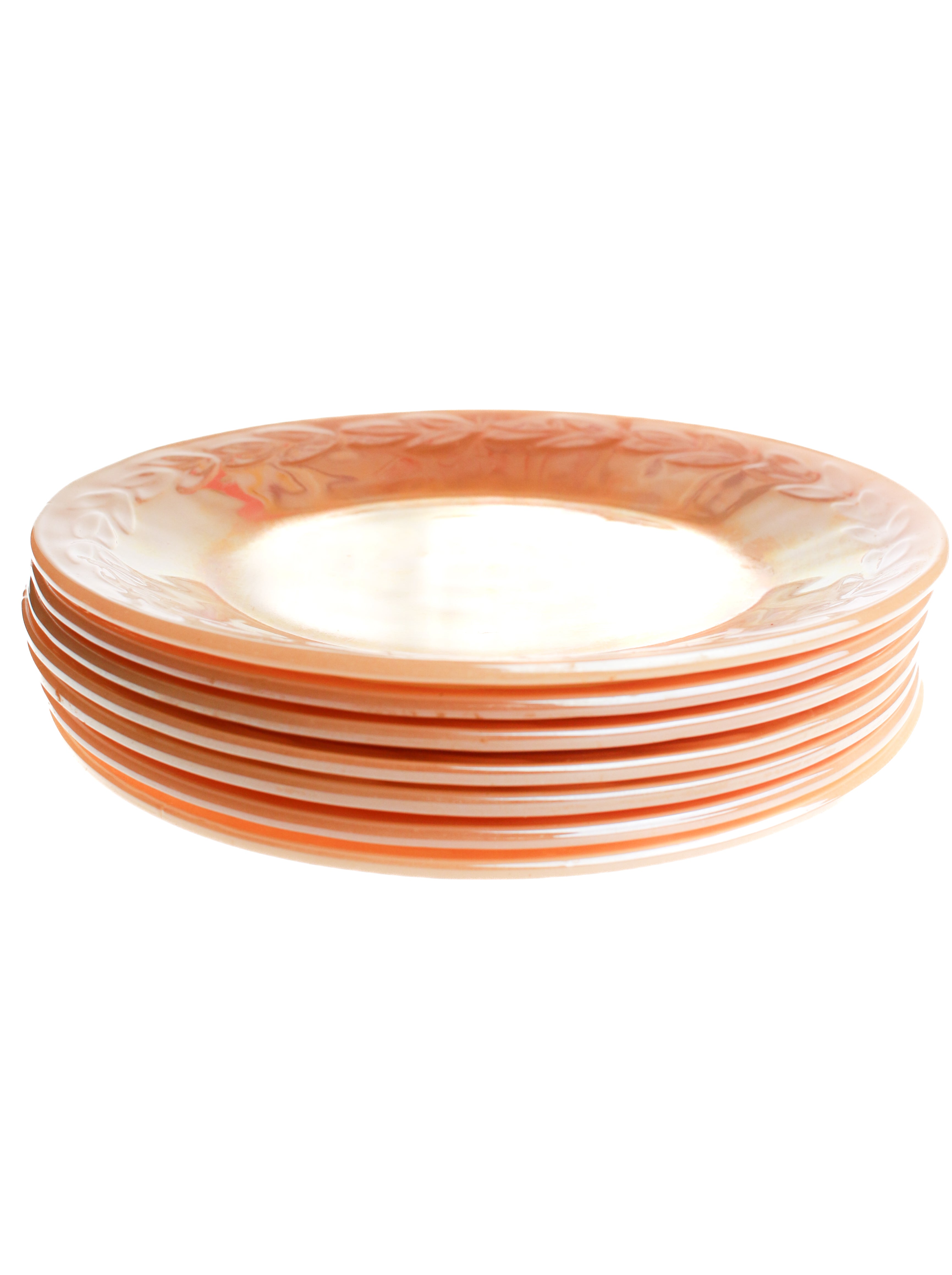 Creamsicle Dinner Plates (Set of 7) | Whit's Vintage Picks