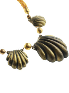 Brass Shell Rope Necklace | Whit's Vintage Picks