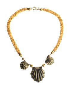 Brass Shell Rope Necklace | Whit's Vintage Picks