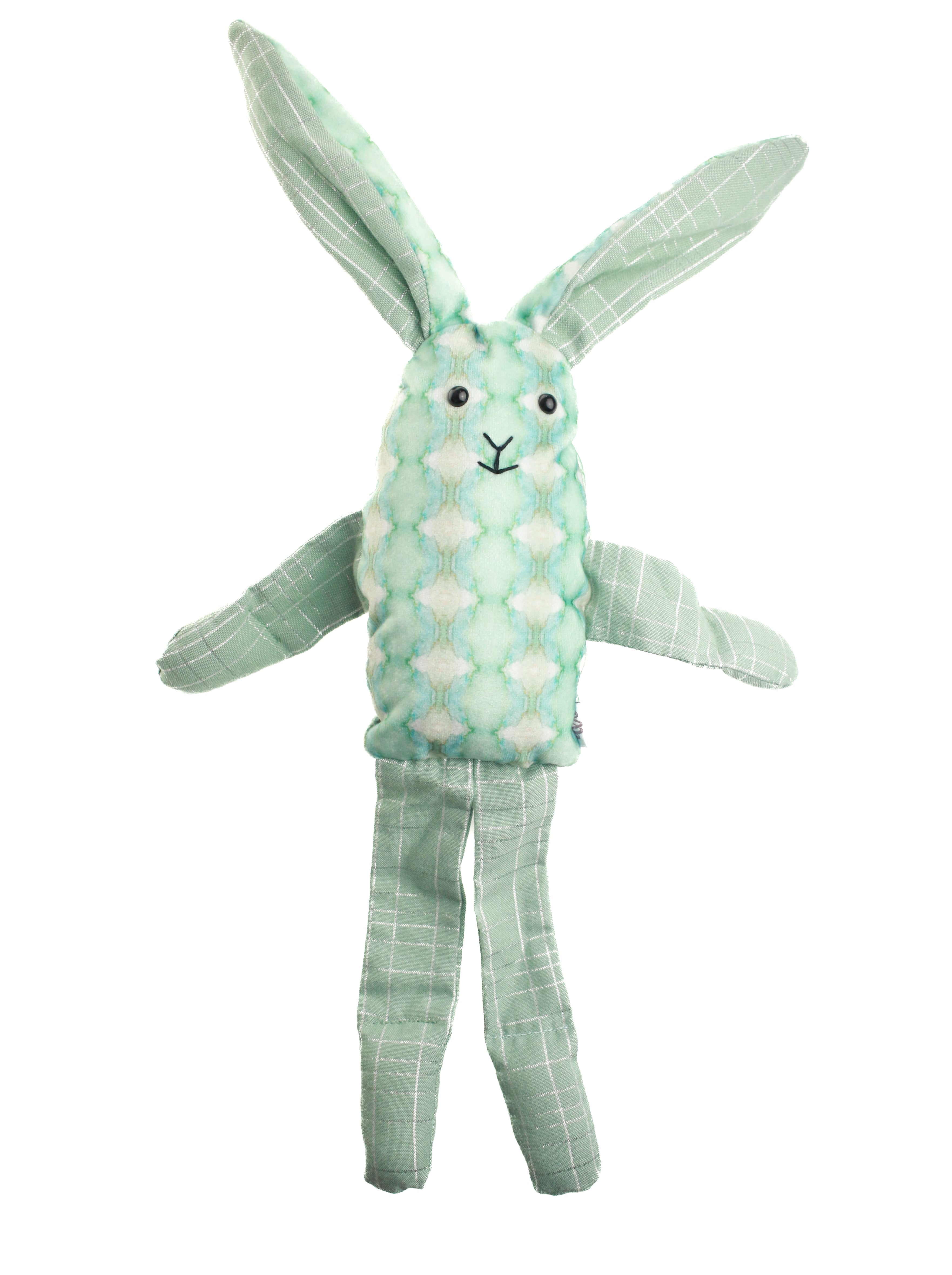 Stuffed Bunny- Haven and Tinsel Plaid