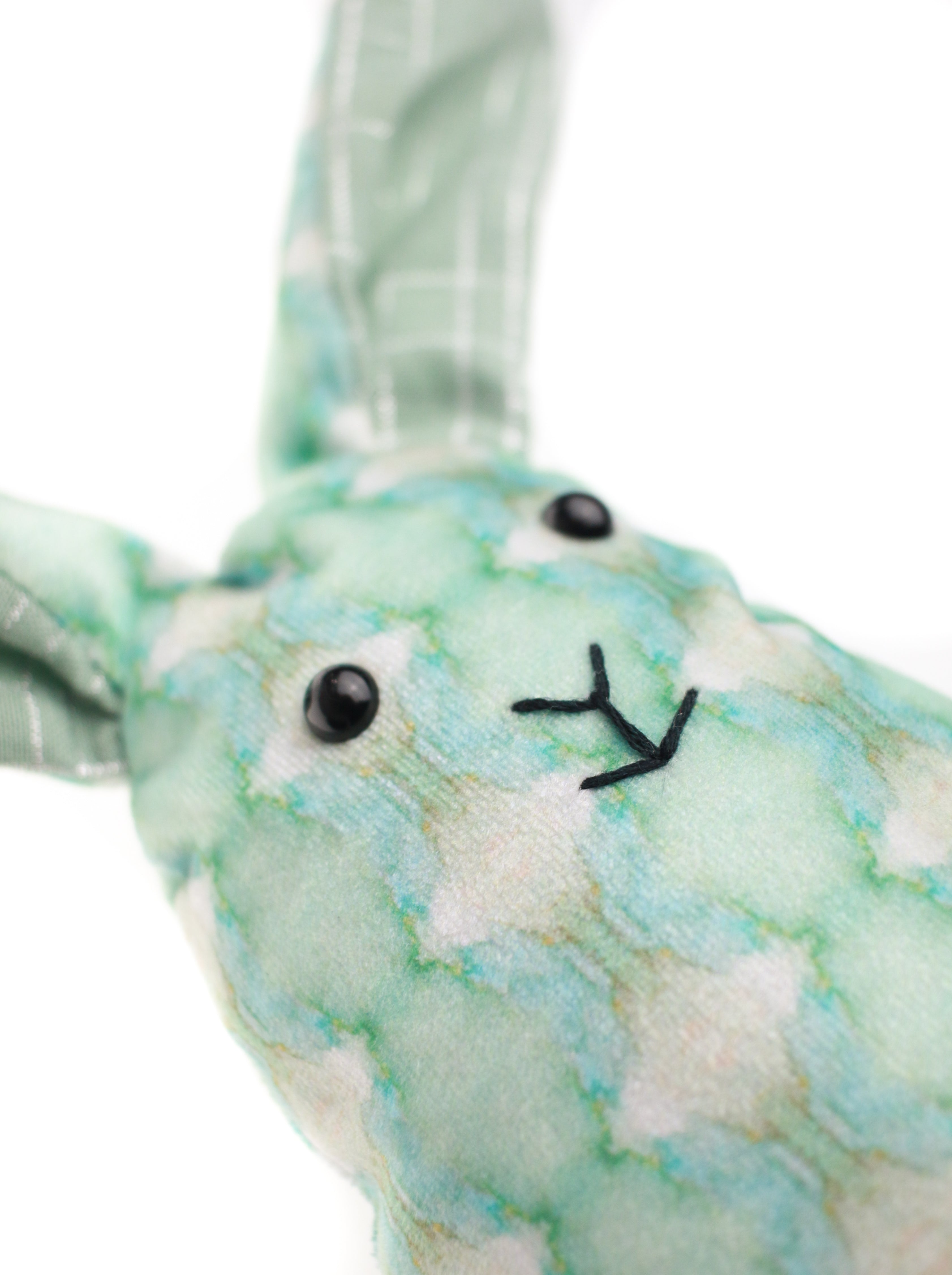 Stuffed Bunny- Haven and Tinsel Plaid
