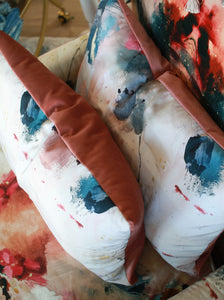 Netherland Red Lumbar Pillow Cover