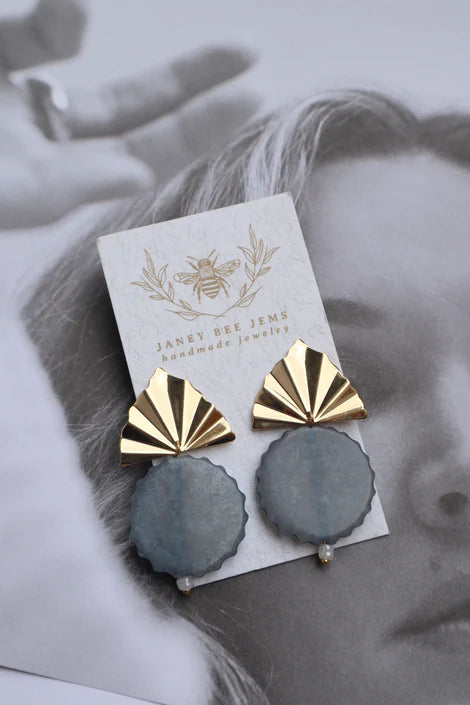Blue Stone Earring | Janey Bee Jems