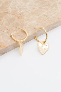 Heart Hoop Earrings