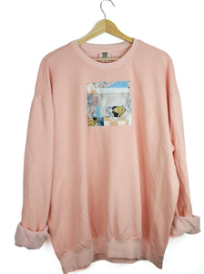 Breezy Lightweight Blush Sweatshirt (Size XL)