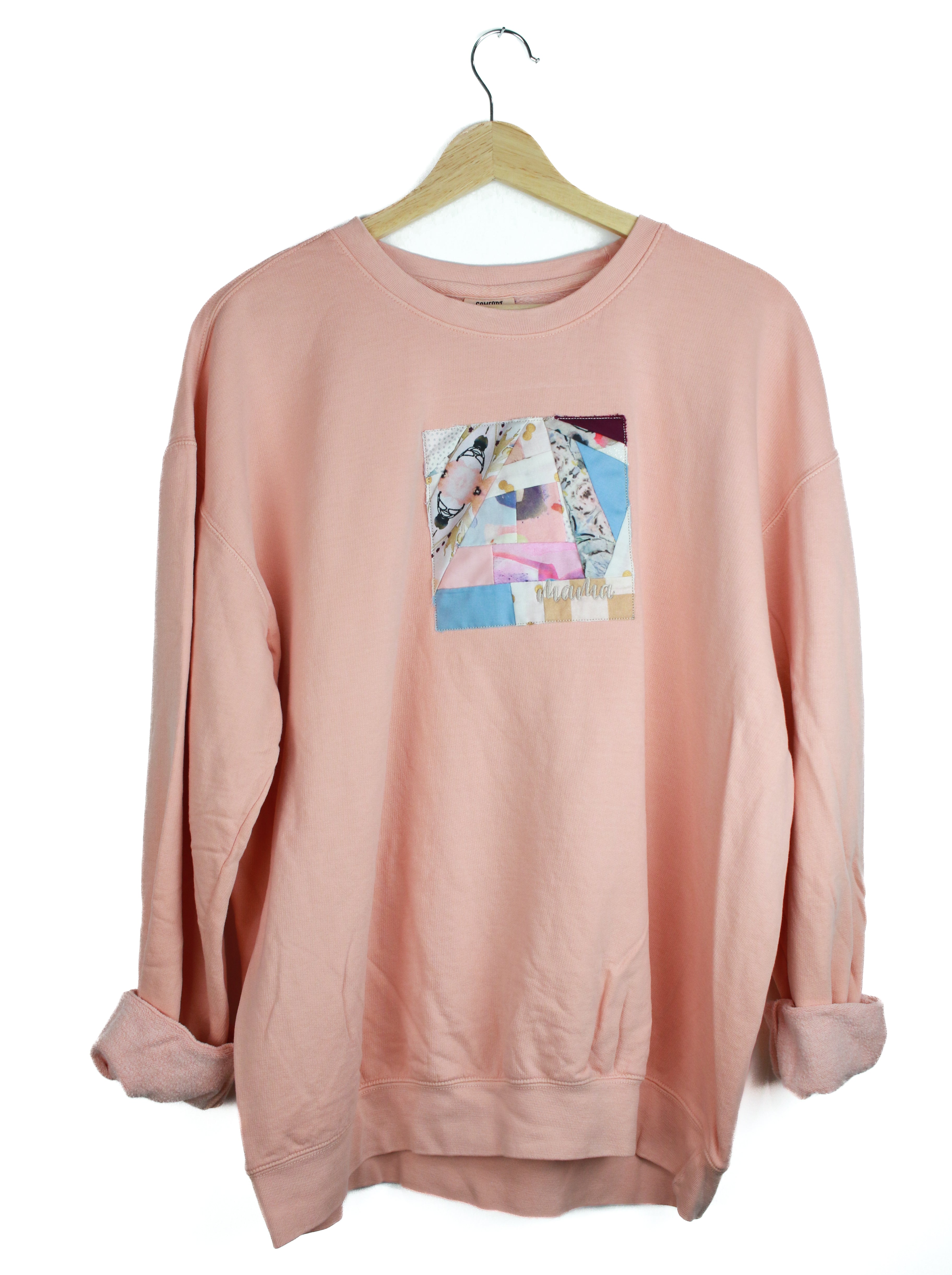 Breezy Lightweight Blush Sweatshirt (Size L)