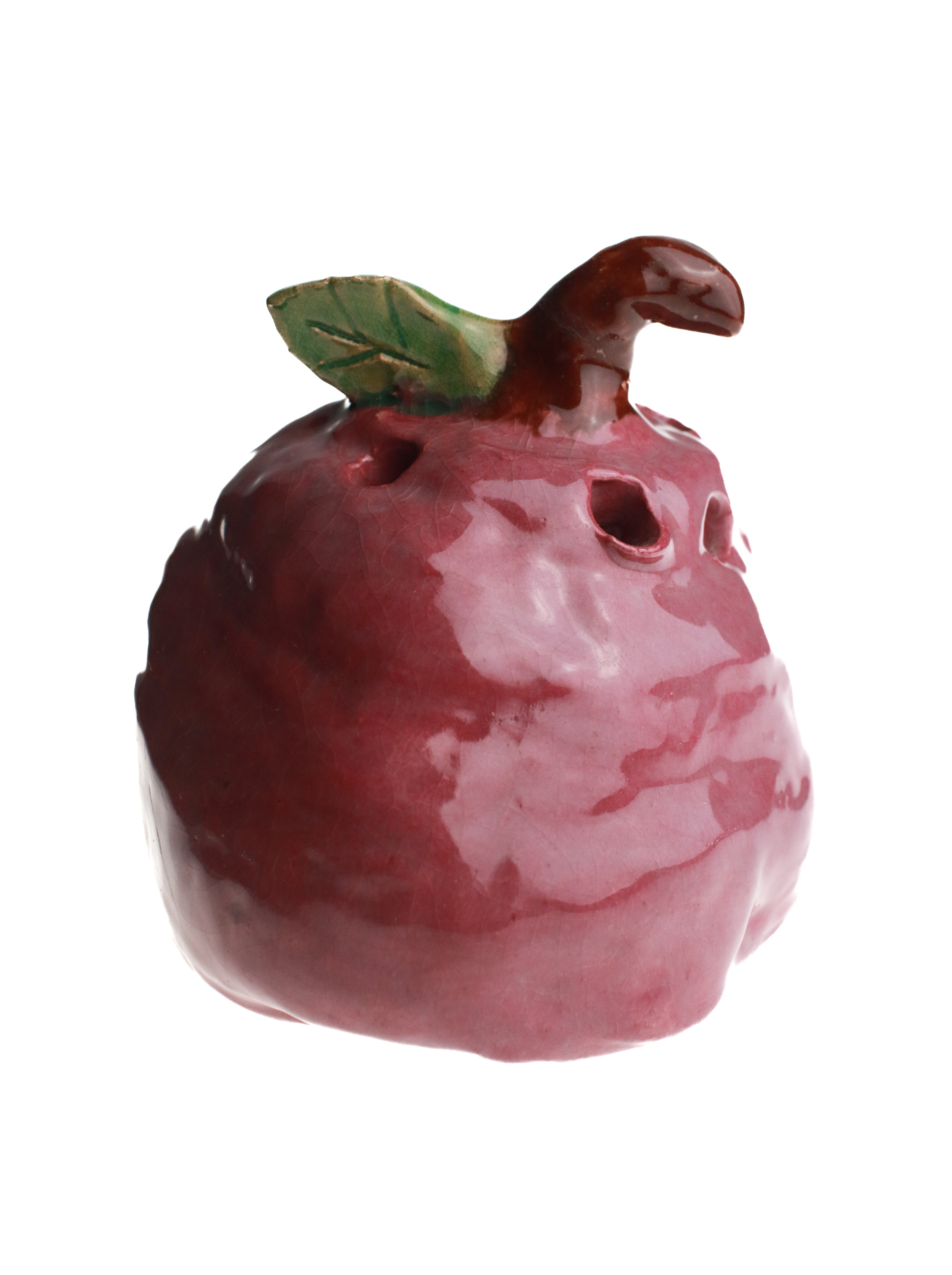 Ceramic Apple Flower Frog Vase | Whit's Vintage Picks
