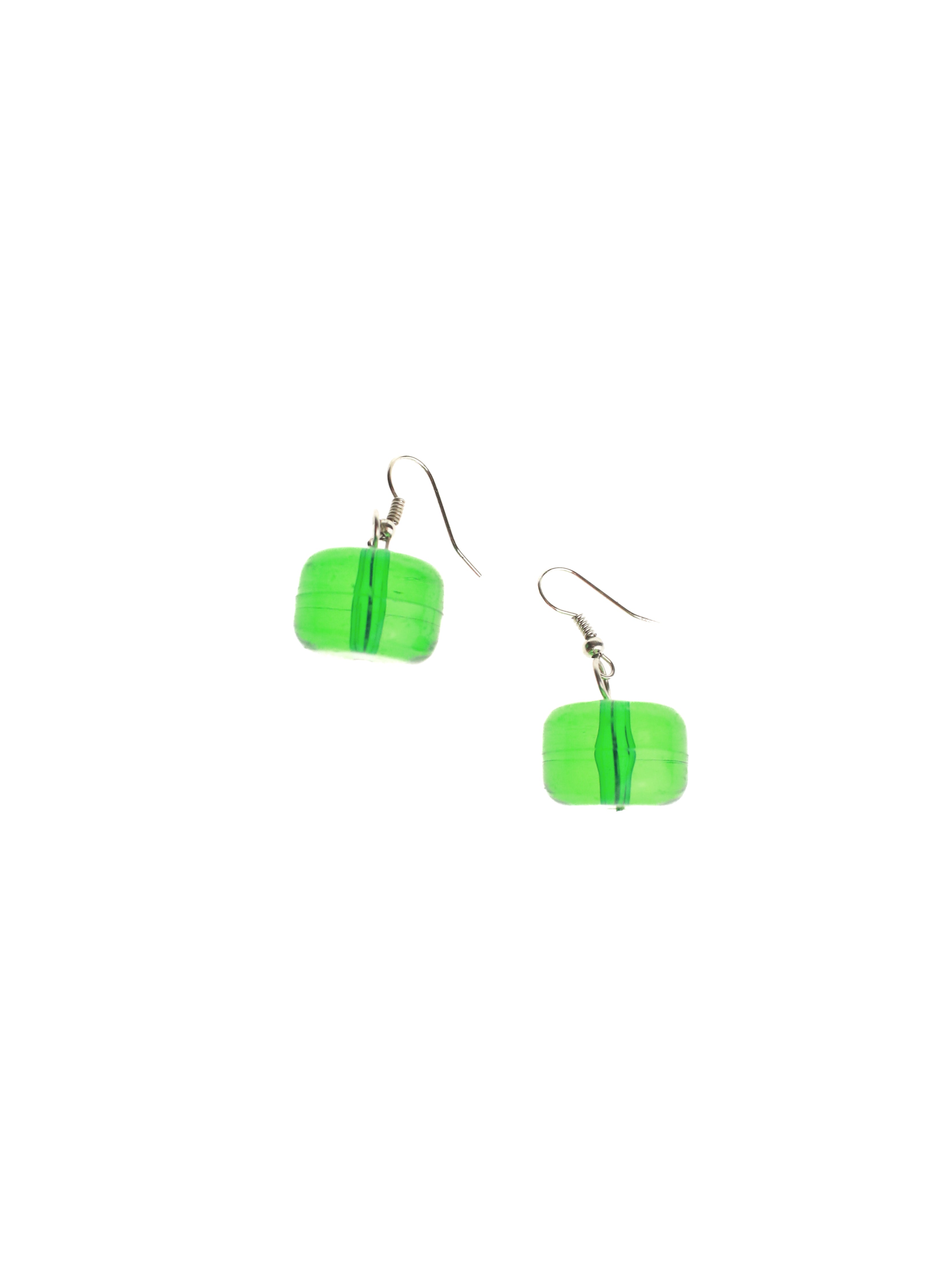 Green Glass Earrings | Whit's Vintage Picks