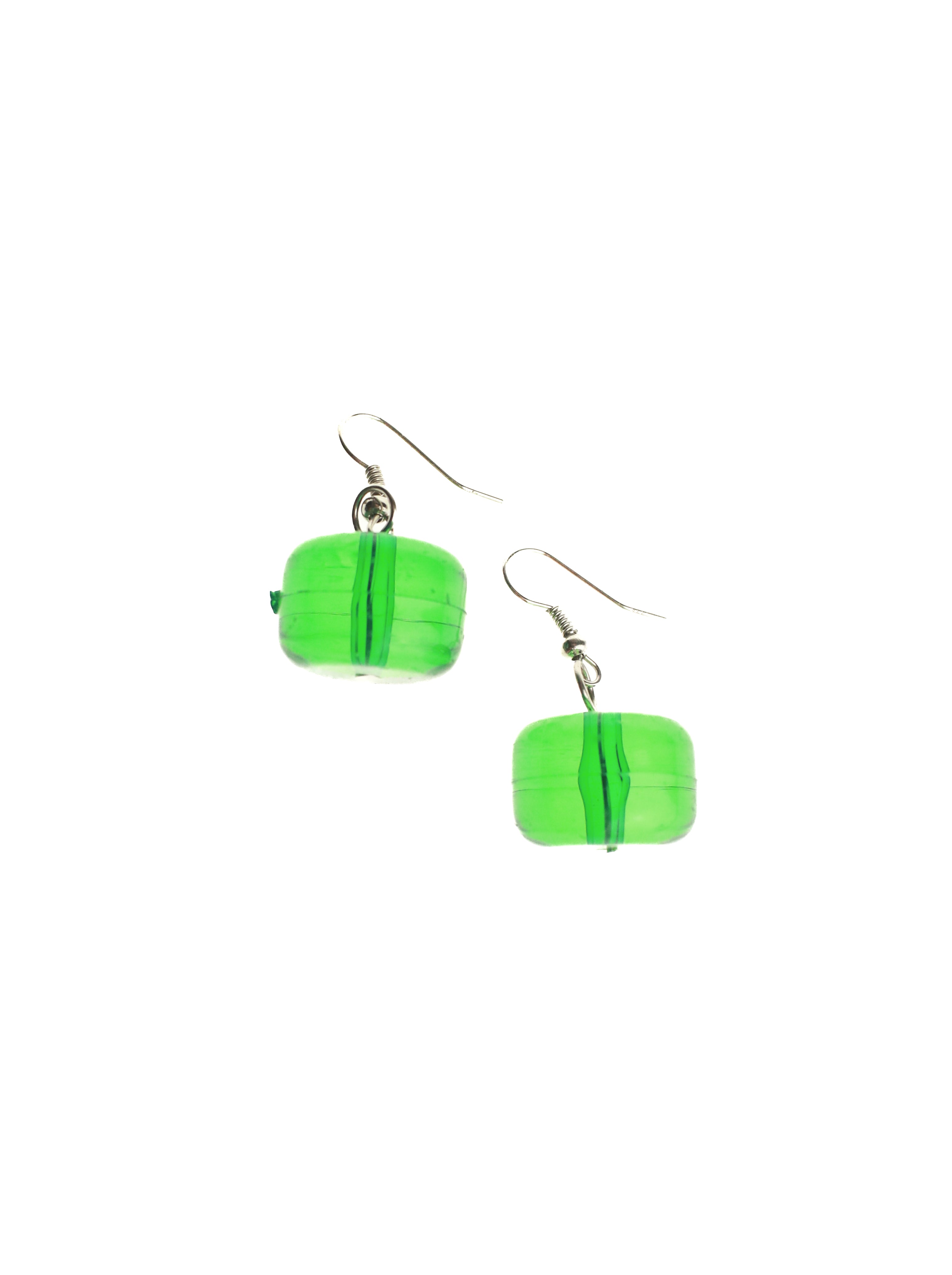 Green Glass Earrings | Whit's Vintage Picks