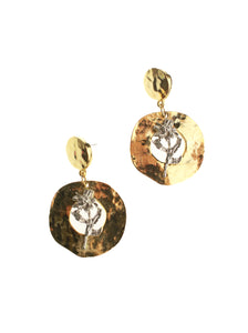 Mixed Metal Hammered Drops | Whit's Vintage Picks