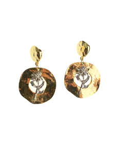Mixed Metal Hammered Drops | Whit's Vintage Picks