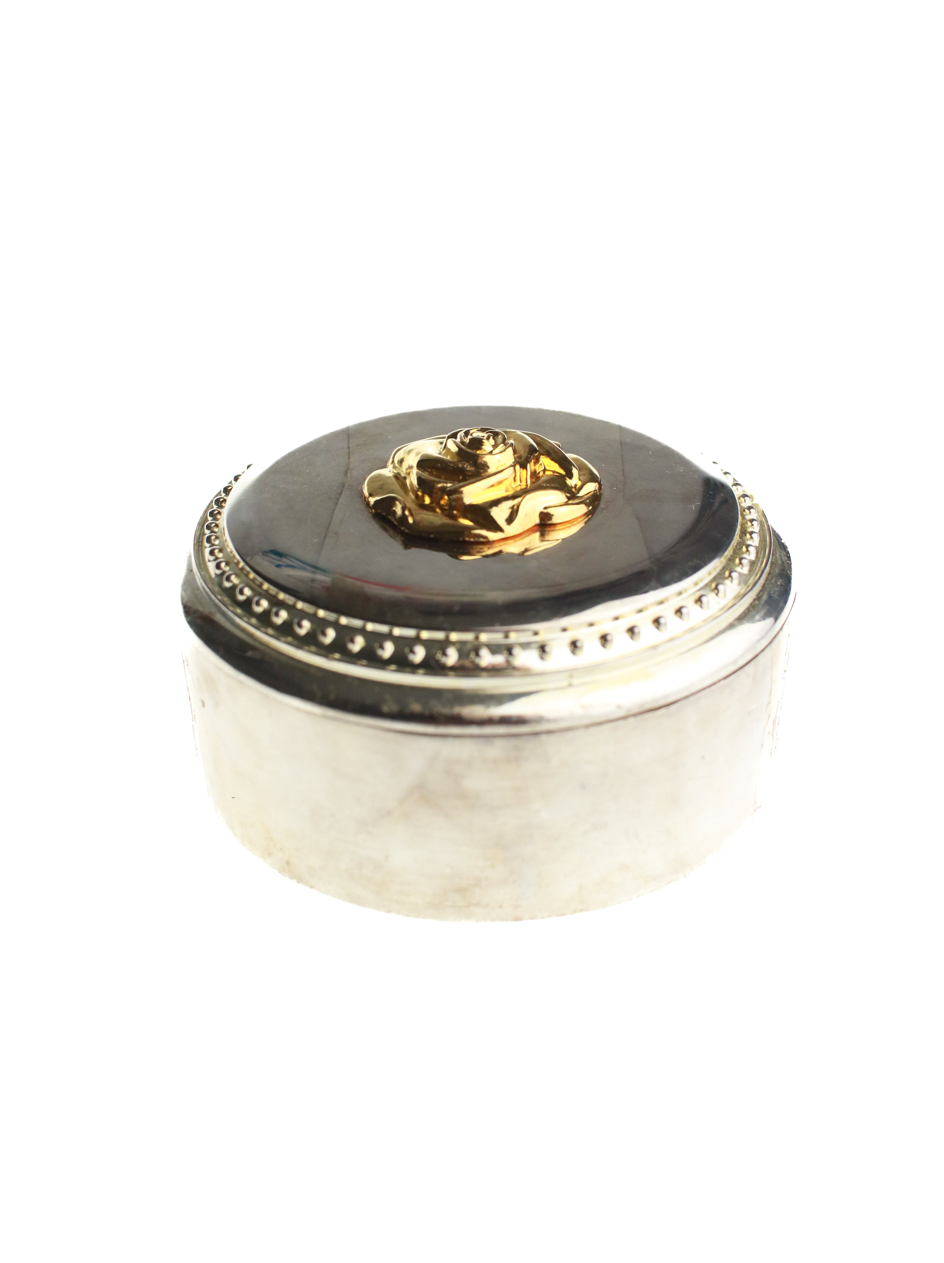 Rose in Gold Powder Box | Whit's Vintage Picks