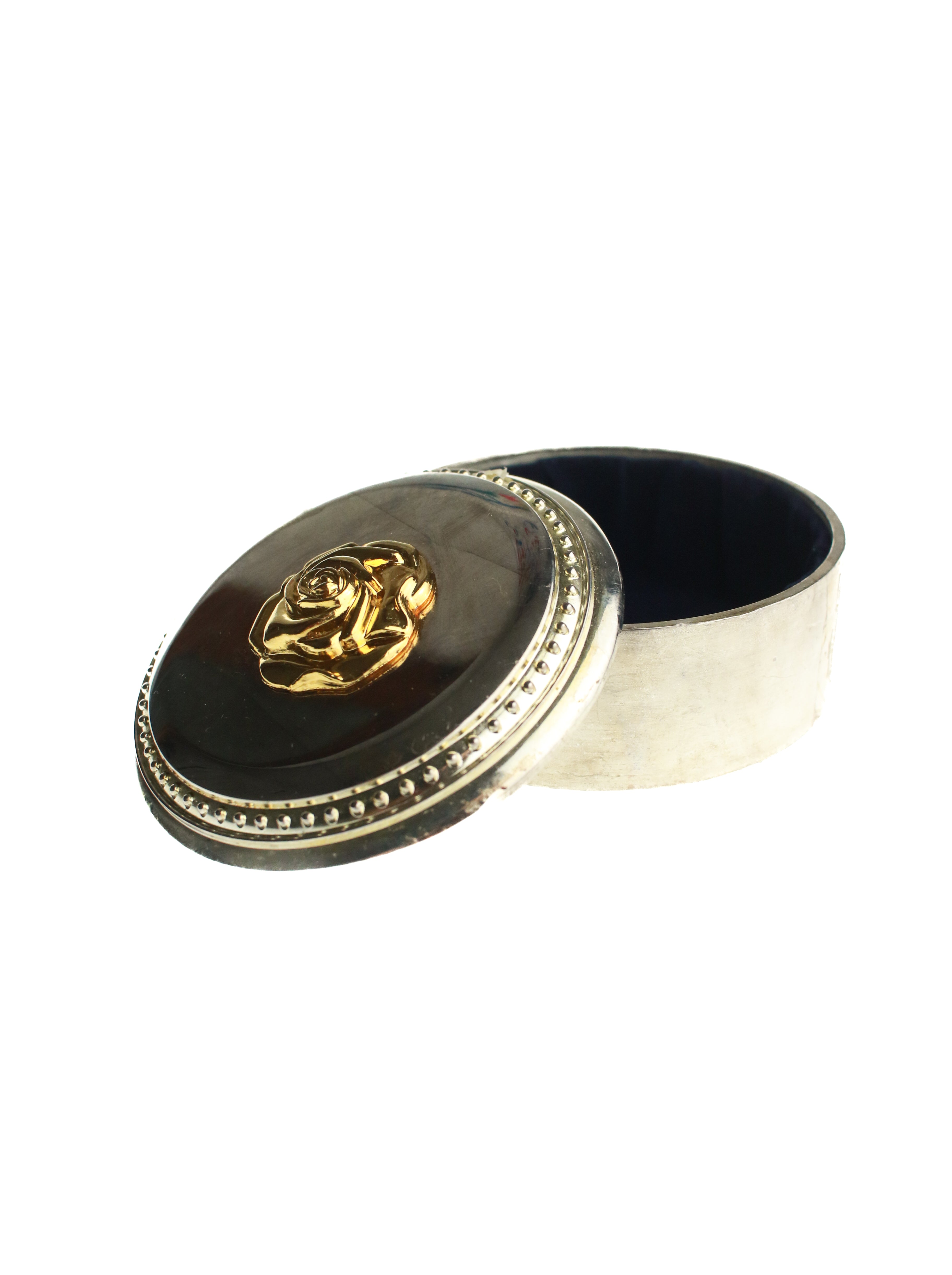 Rose in Gold Powder Box | Whit's Vintage Picks