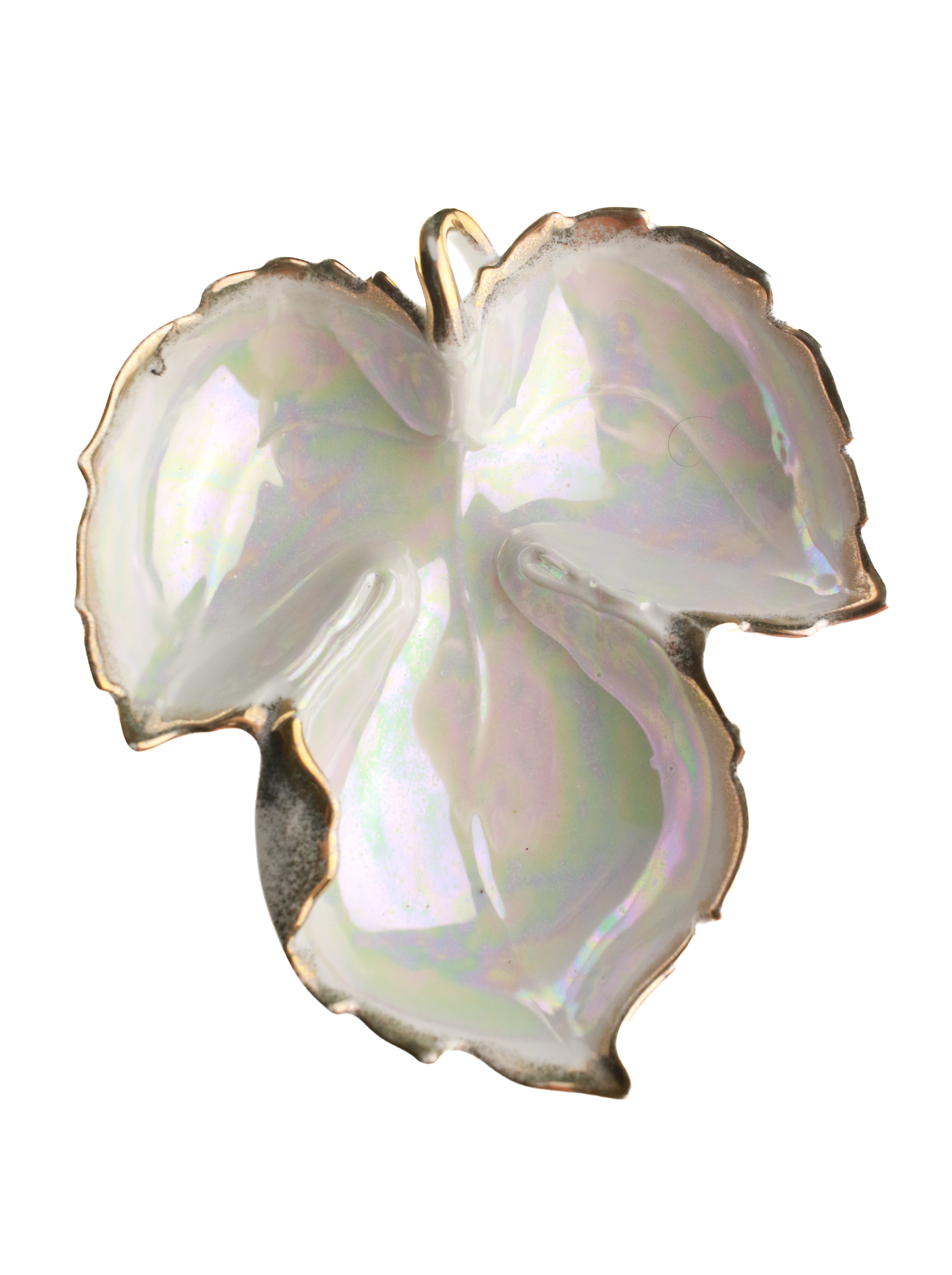 Gilded Leaf Candy Dish | Whit's Vintage Picks