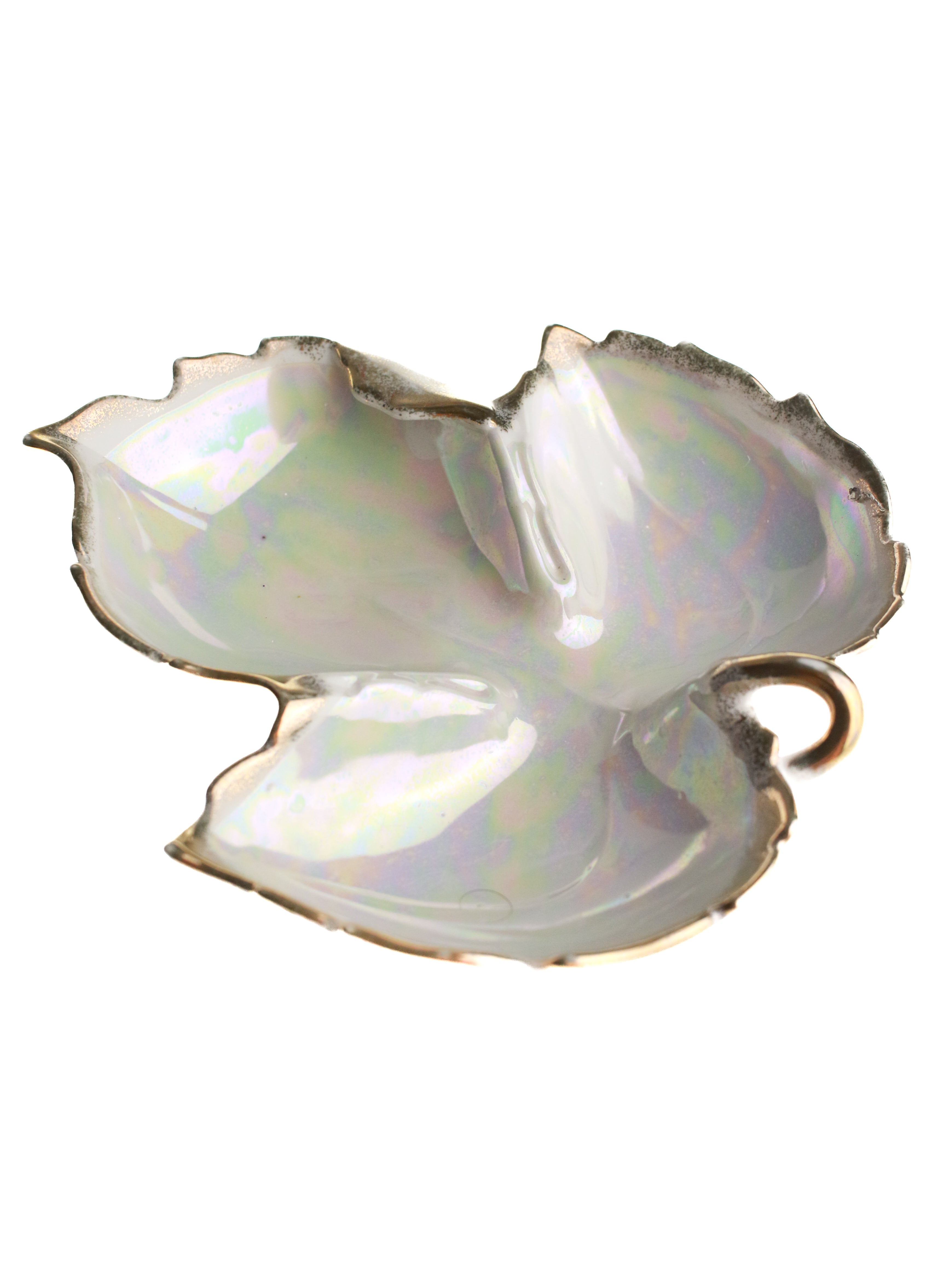 Gilded Leaf Candy Dish | Whit's Vintage Picks