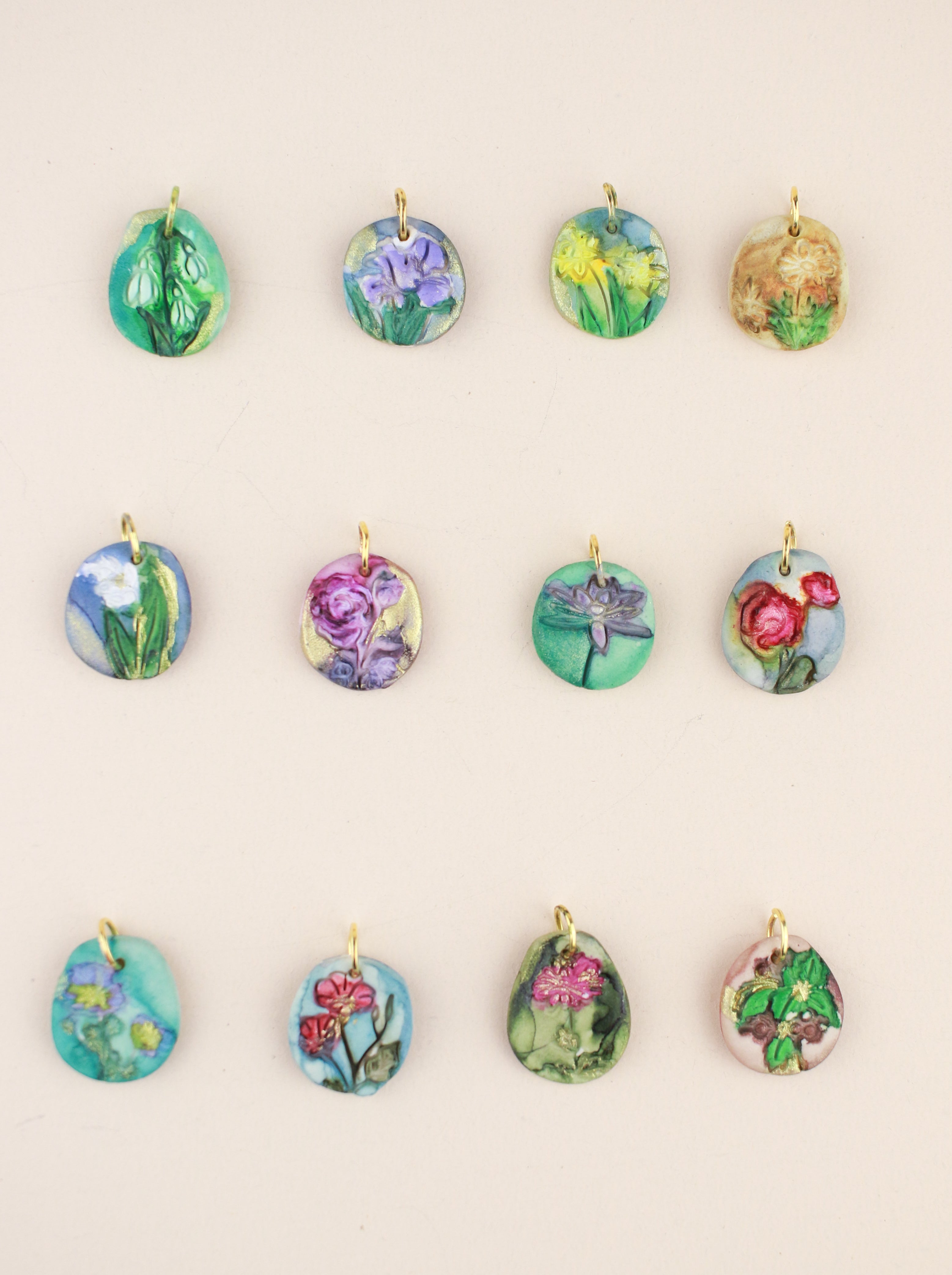 (Pre-order) Birth Flower Charms a La Carte