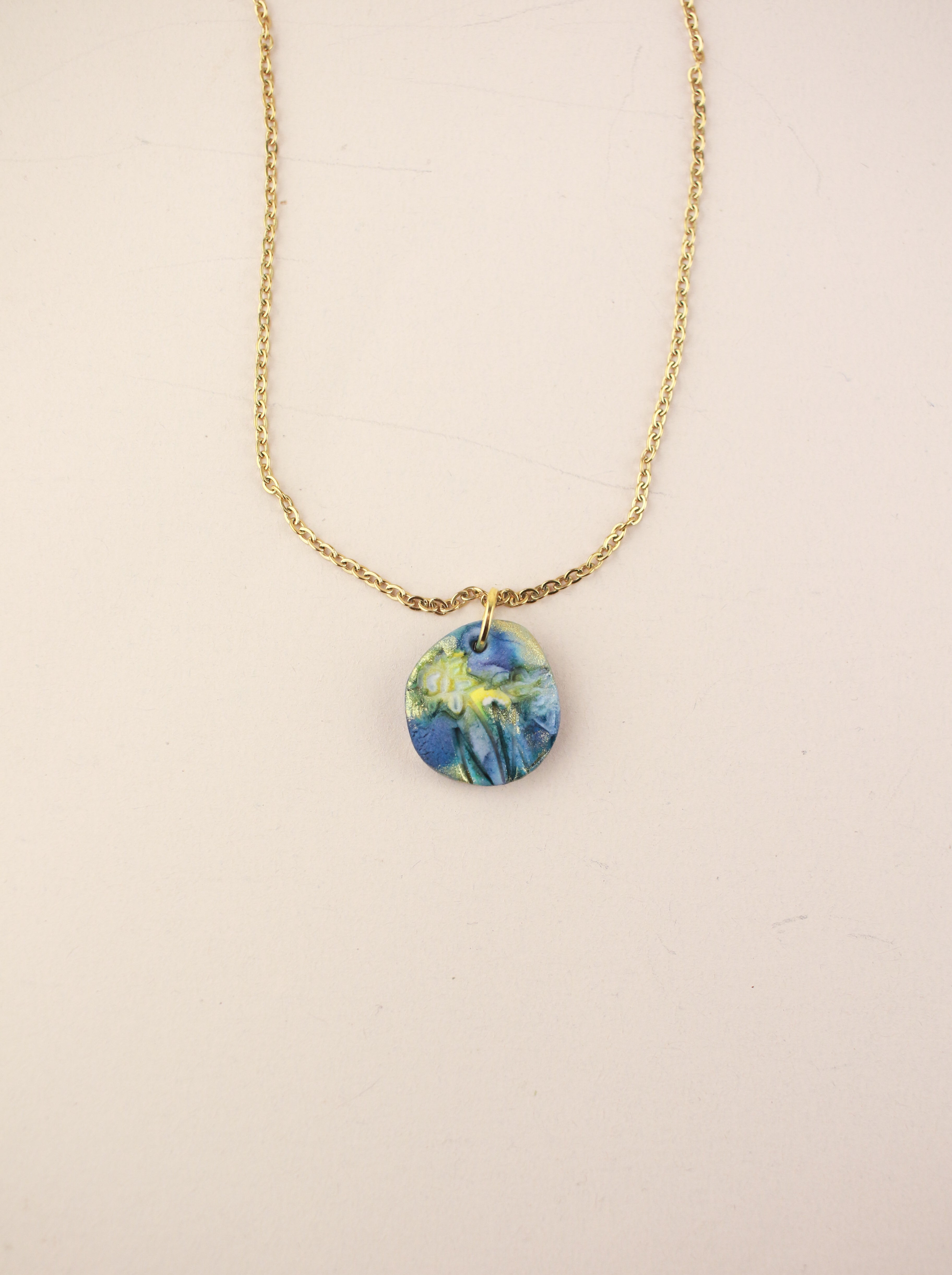 (Pre-order) March Daffodil Birth Flower Charm Necklace