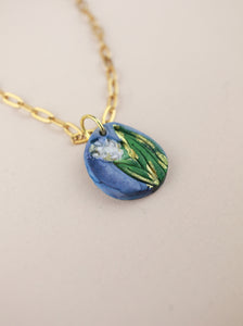 (Pre-order) May Lily of the Valley Birth Flower Charm Necklace