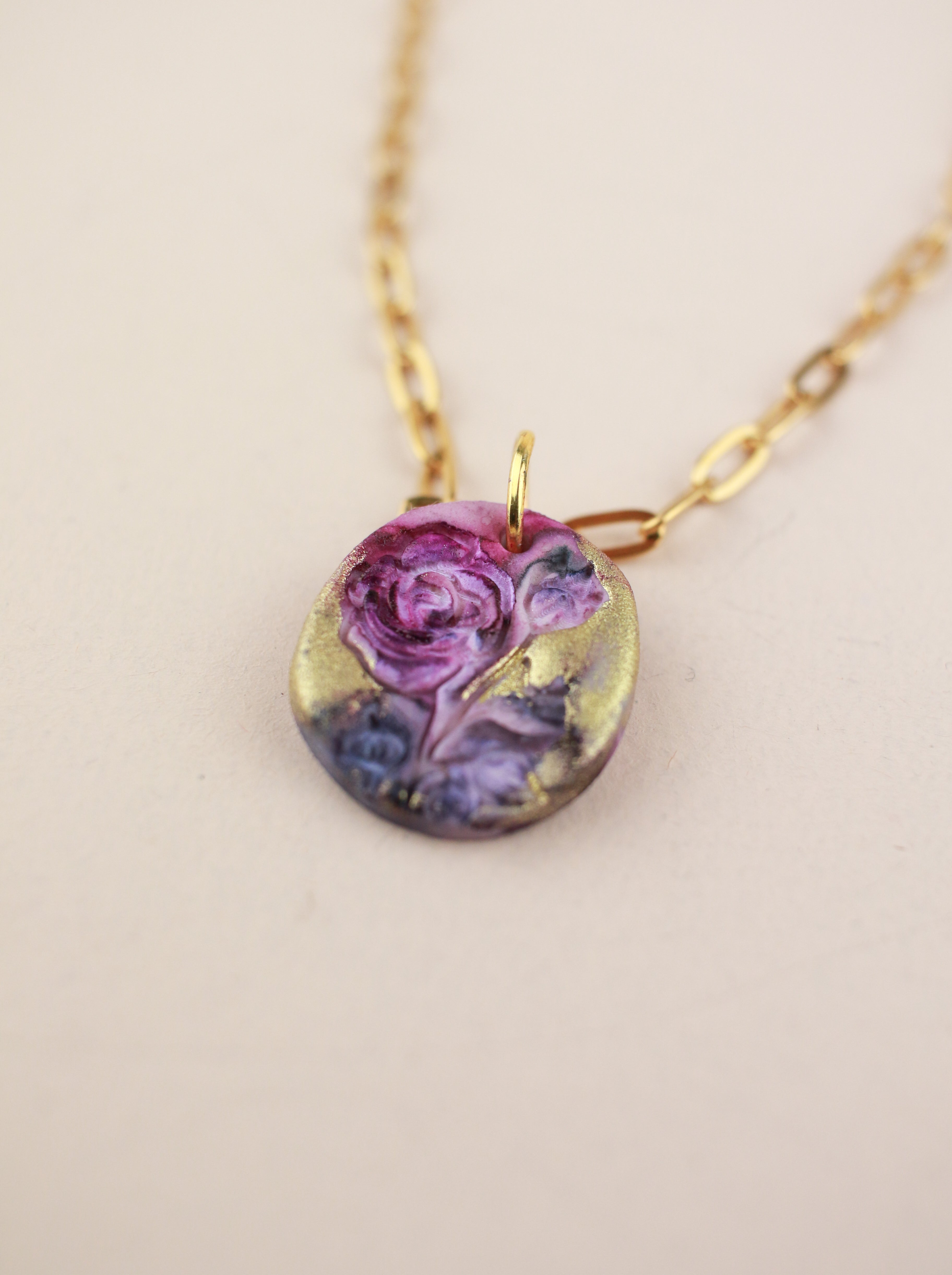 (Pre-order) June Rose Birth Flower Charm Necklace