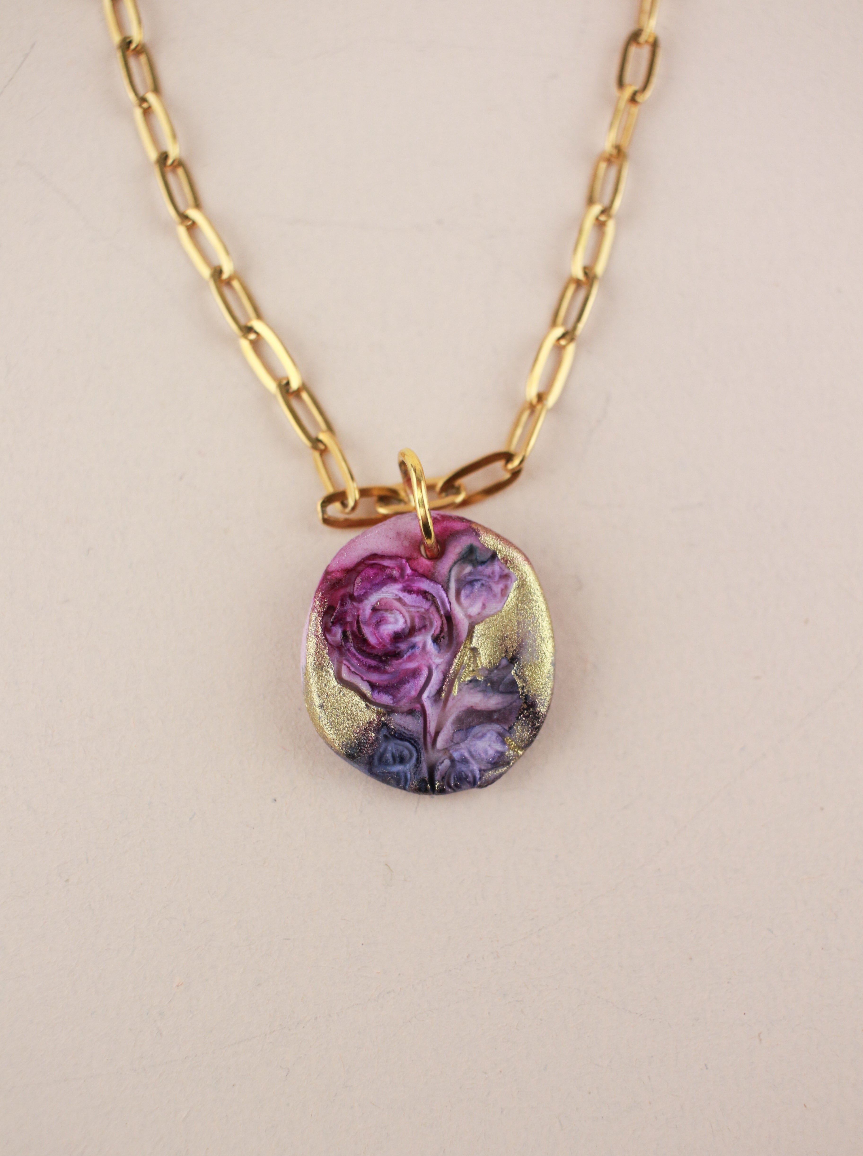 (Pre-order) June Rose Birth Flower Charm Necklace