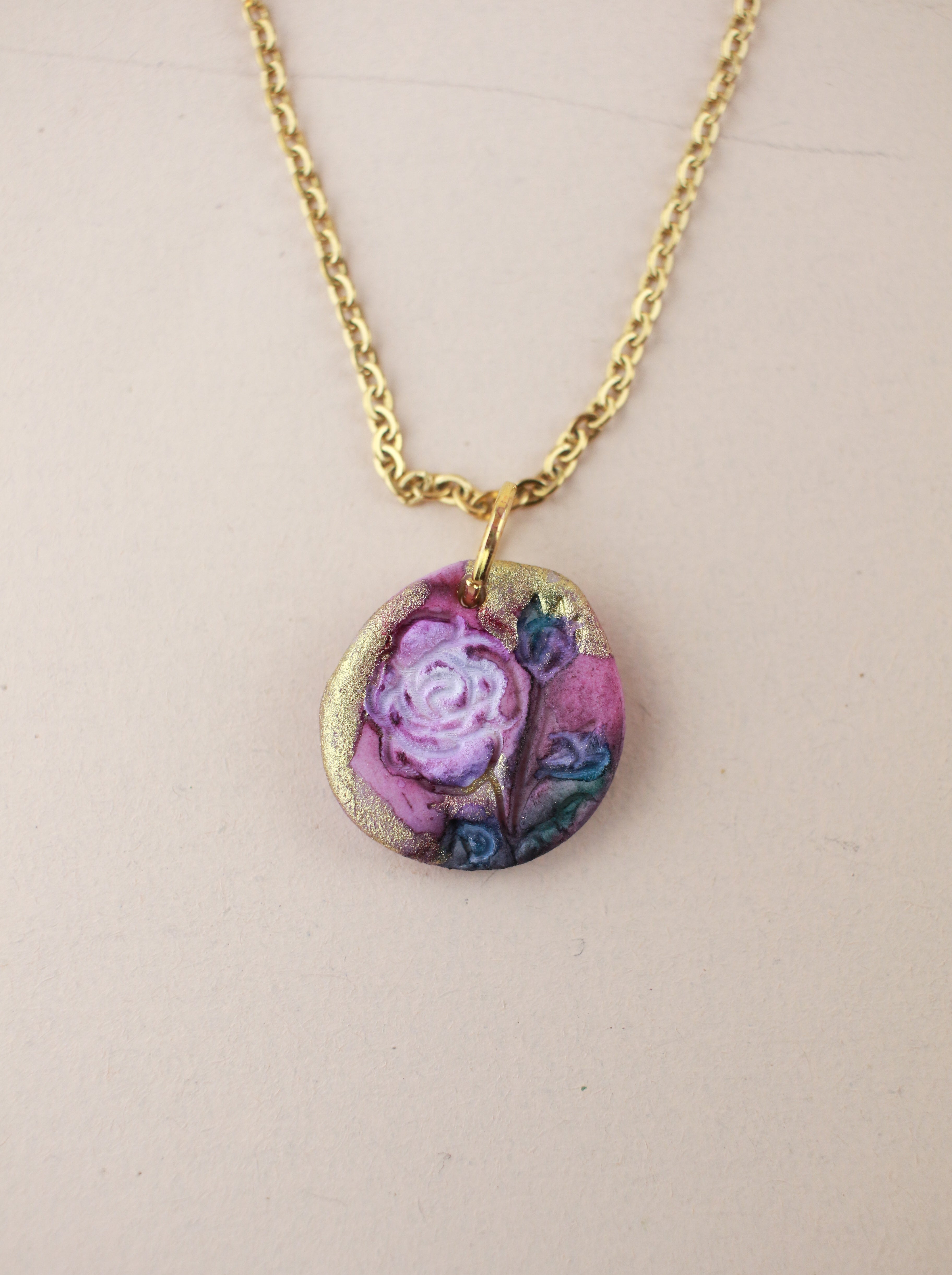 (Pre-order) June Rose Birth Flower Charm Necklace