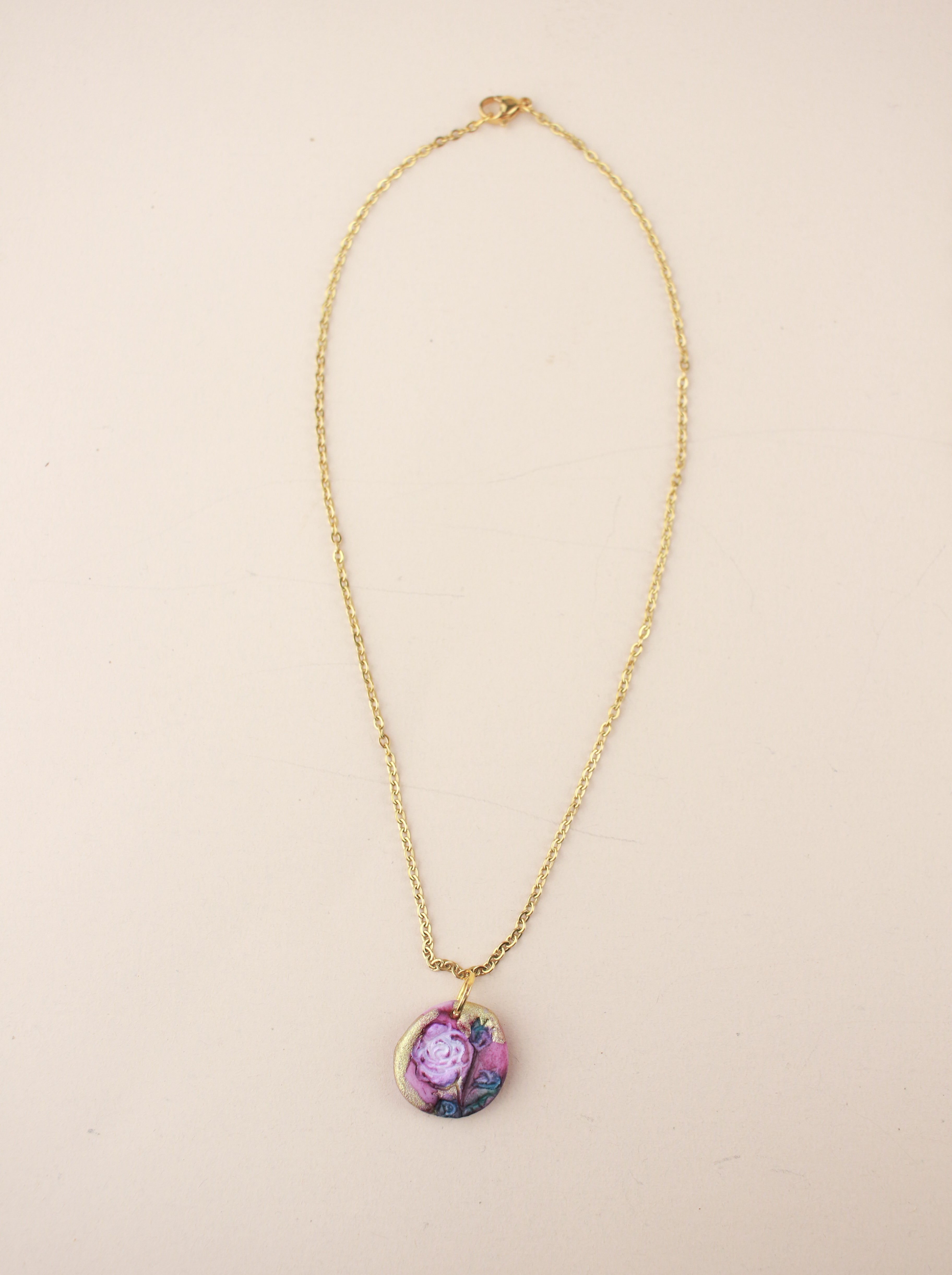 (Pre-order) June Rose Birth Flower Charm Necklace