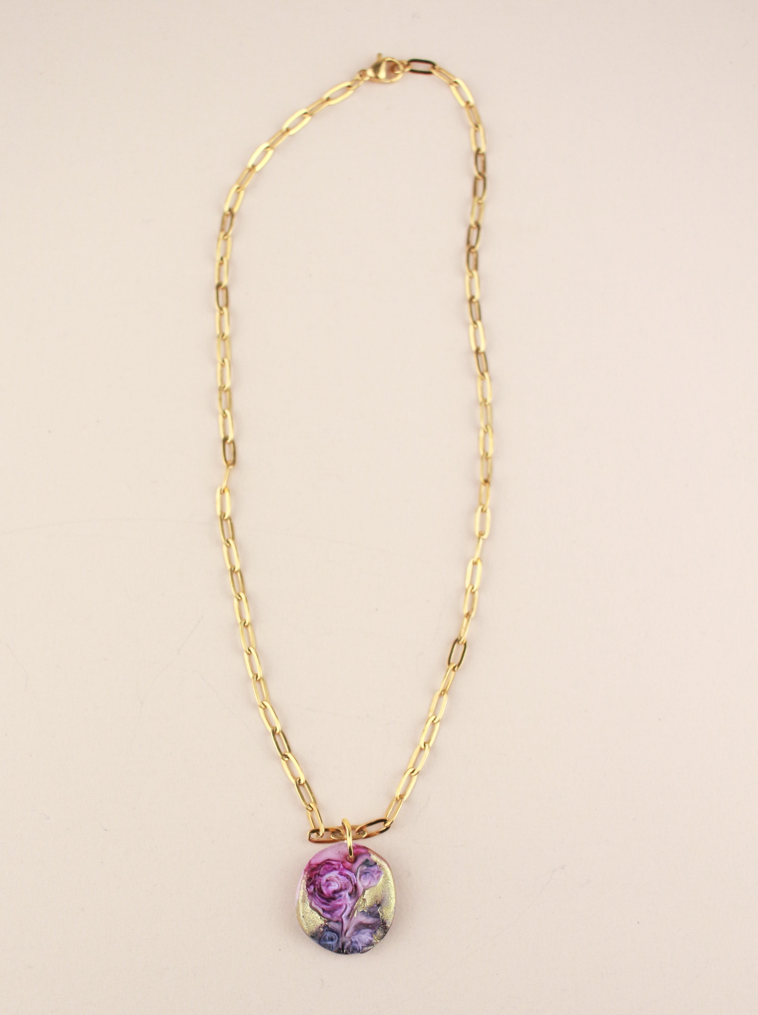 (Pre-order) June Rose Birth Flower Charm Necklace
