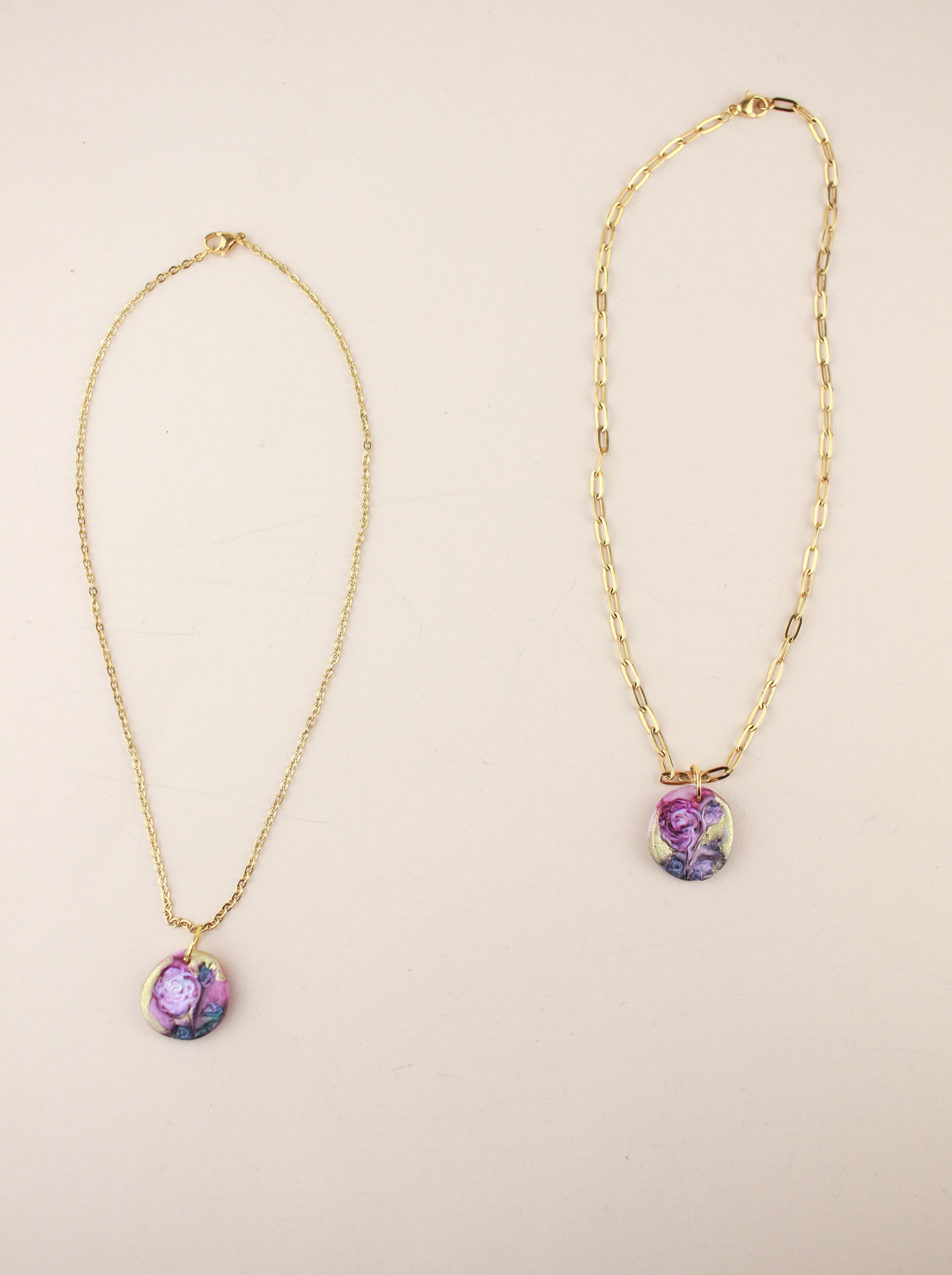 (Pre-order) June Rose Birth Flower Charm Necklace