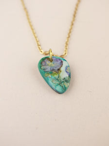 (Pre-order) September Aster Birth Flower Charm Necklace