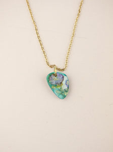 (Pre-order) September Aster Birth Flower Charm Necklace