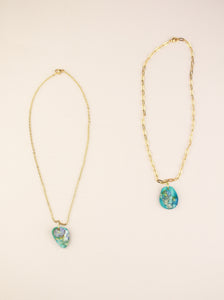 (Pre-order) September Aster Birth Flower Charm Necklace