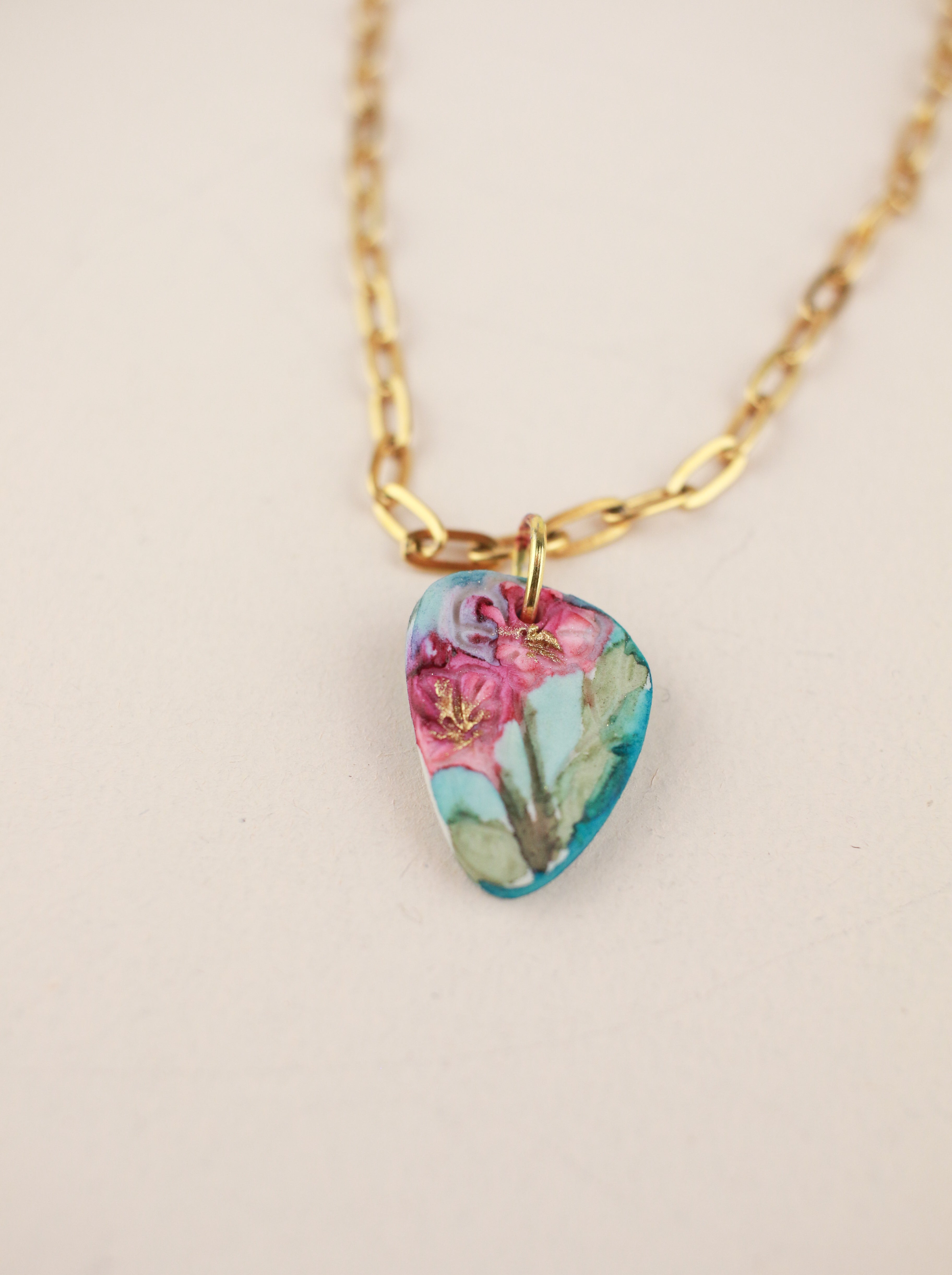 (Pre-order) October Cosmos Birth Flower Charm Necklace