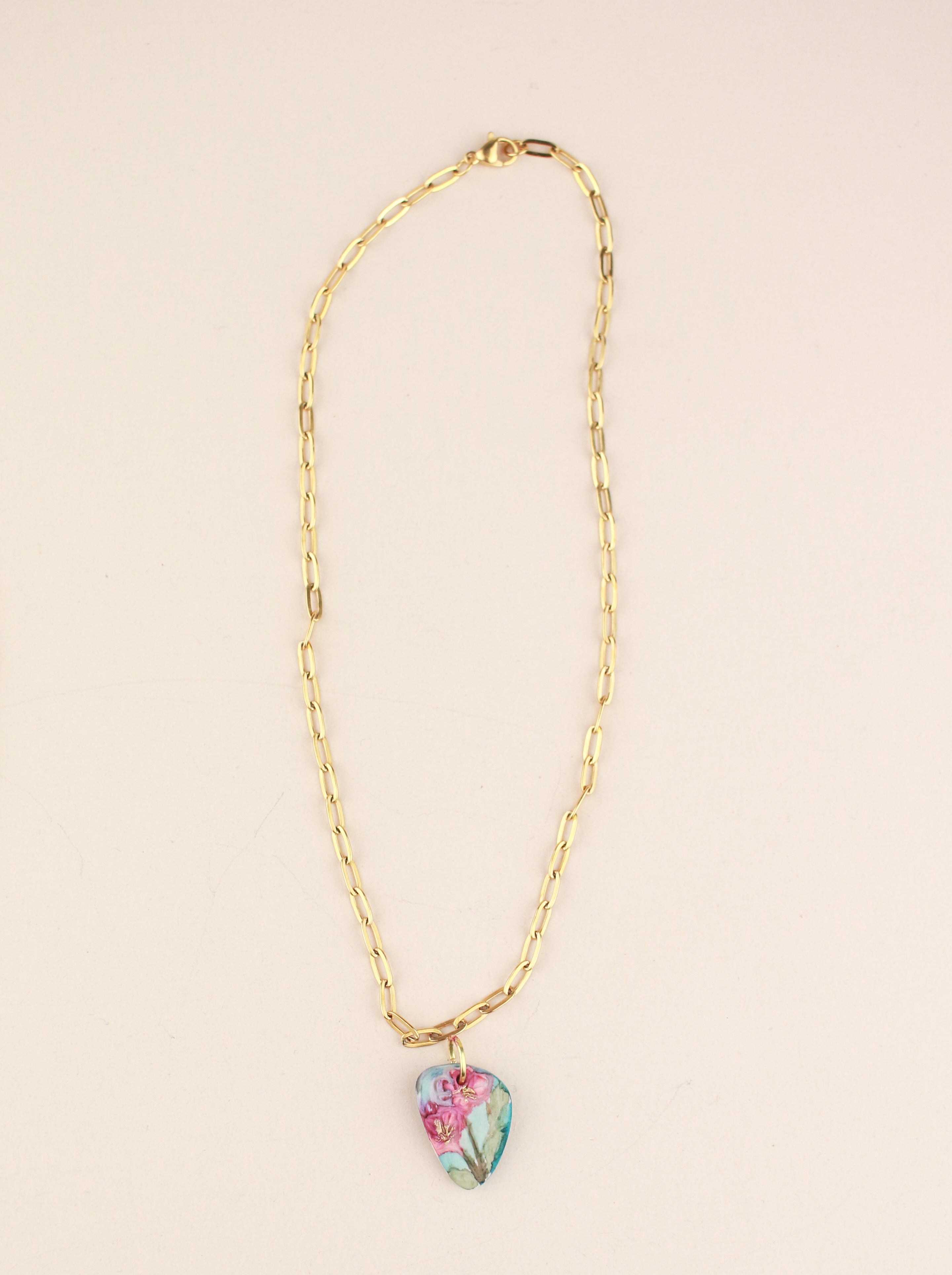 (Pre-order) October Cosmos Birth Flower Charm Necklace