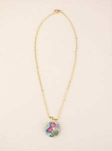 (Pre-order) October Cosmos Birth Flower Charm Necklace