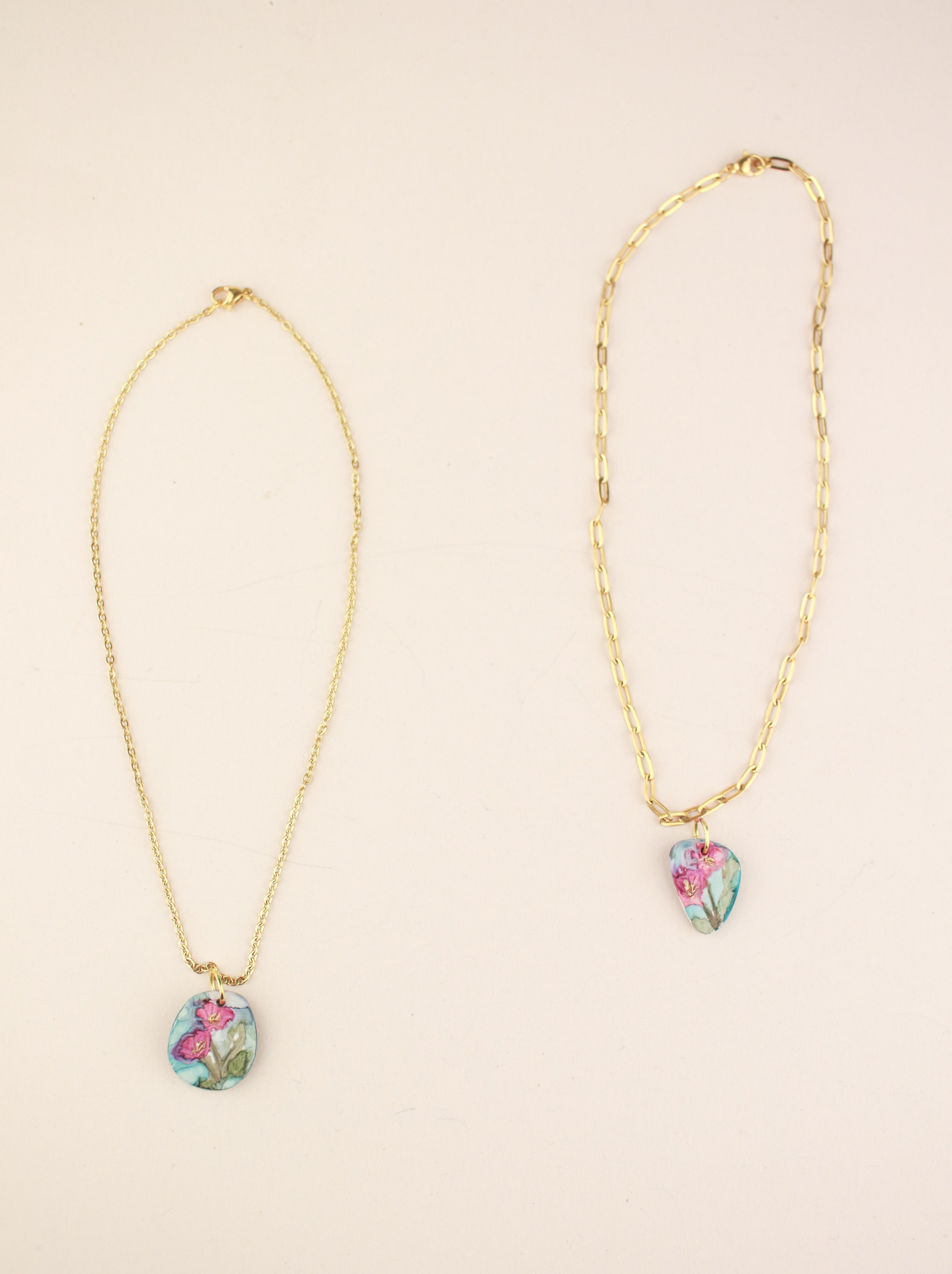 (Pre-order) October Cosmos Birth Flower Charm Necklace