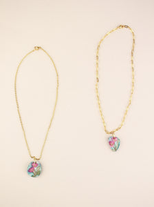 (Pre-order) October Cosmos Birth Flower Charm Necklace