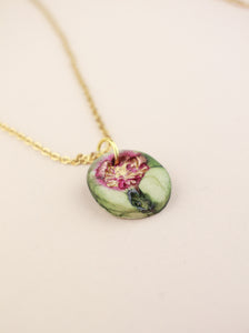 (Pre-order) November Chrysanthemum Birth Flower Charm Necklace
