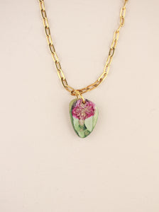 (Pre-order) November Chrysanthemum Birth Flower Charm Necklace