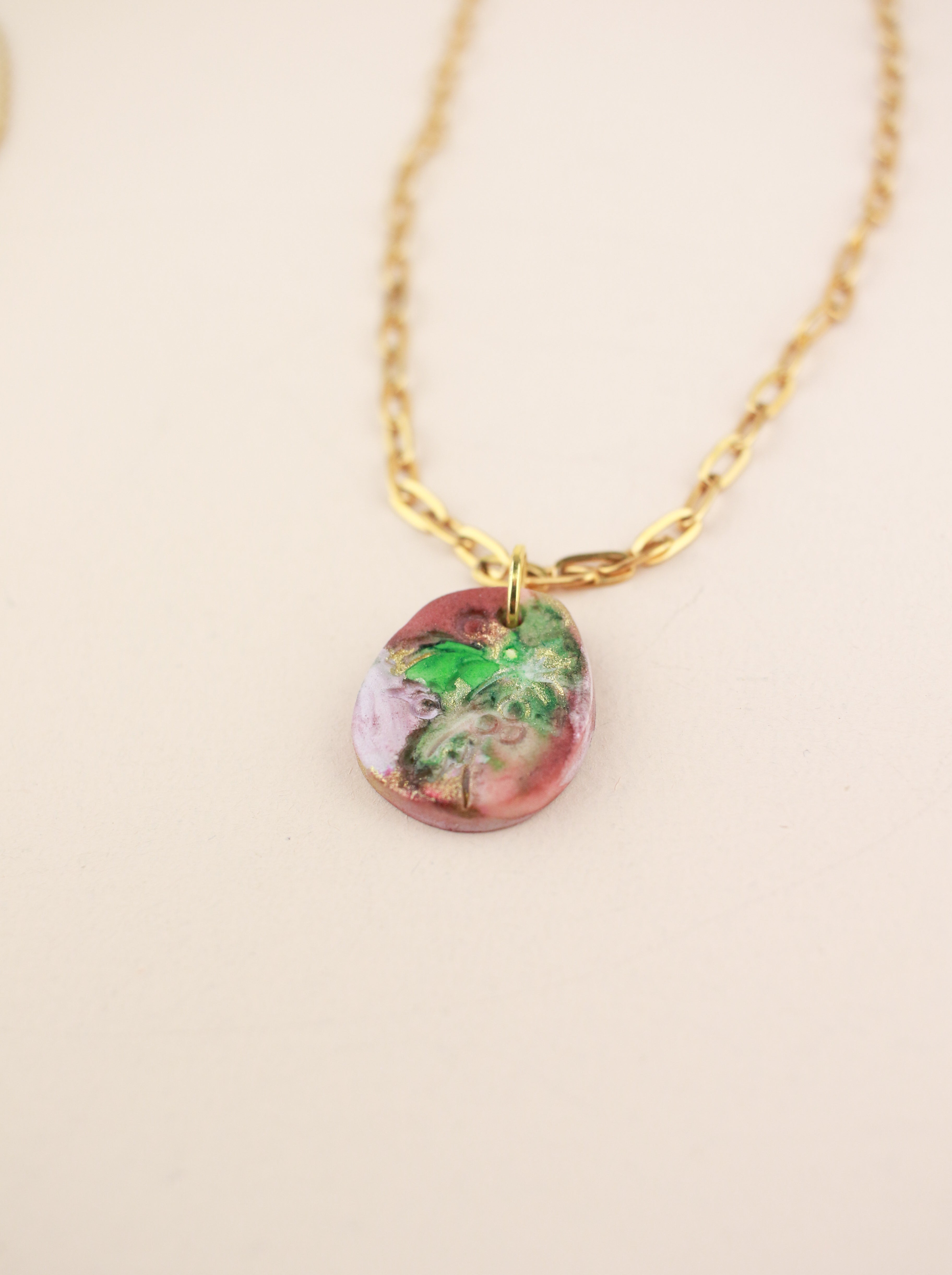 (Pre-order) December Holly Birth Flower Charm Necklace