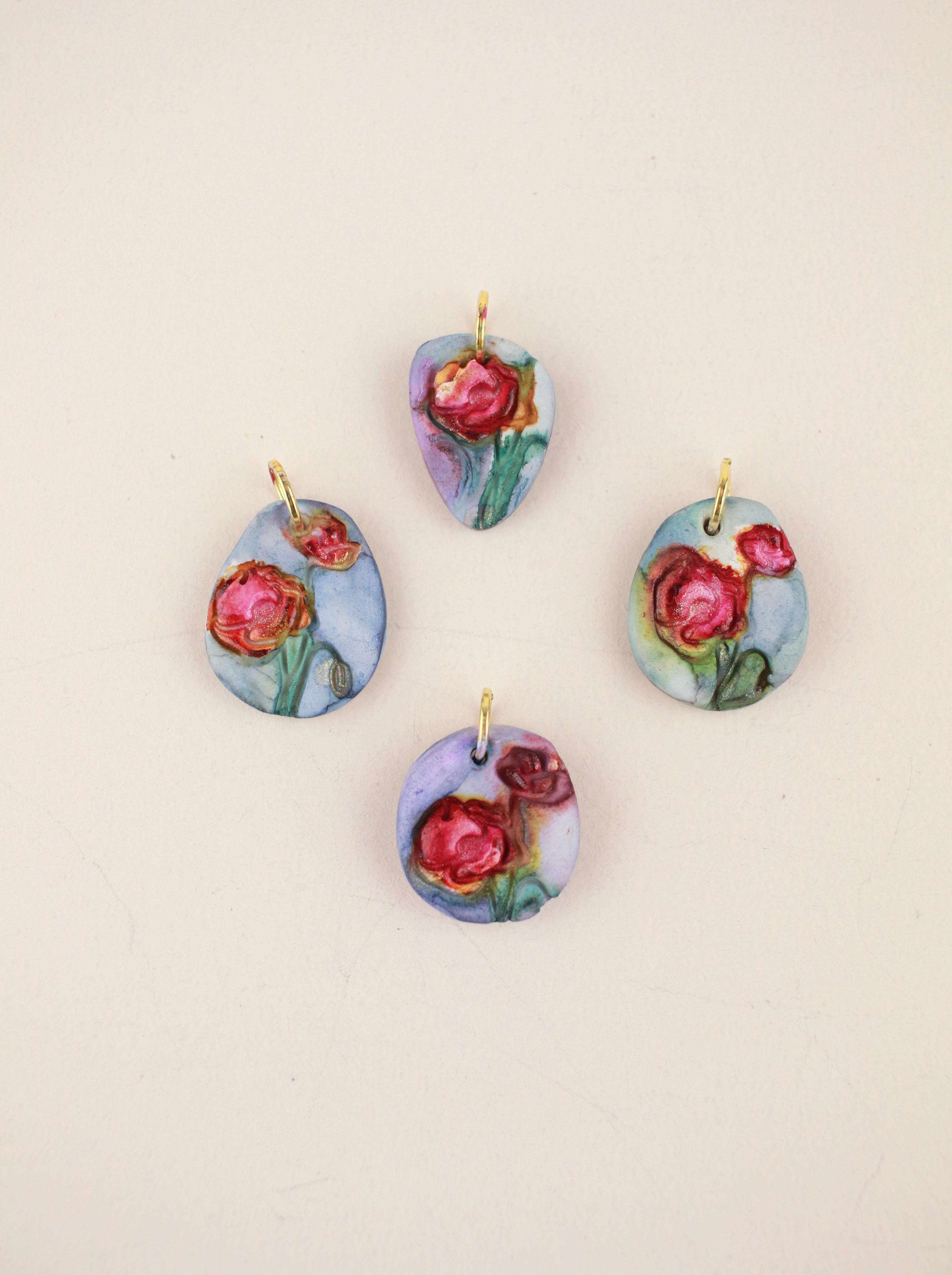 (Pre-order) August Poppy Birth Flower Charm Necklace