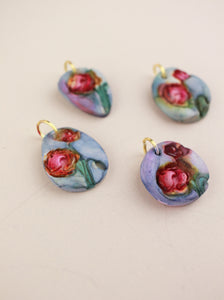 (Pre-order) August Poppy Birth Flower Charm Necklace