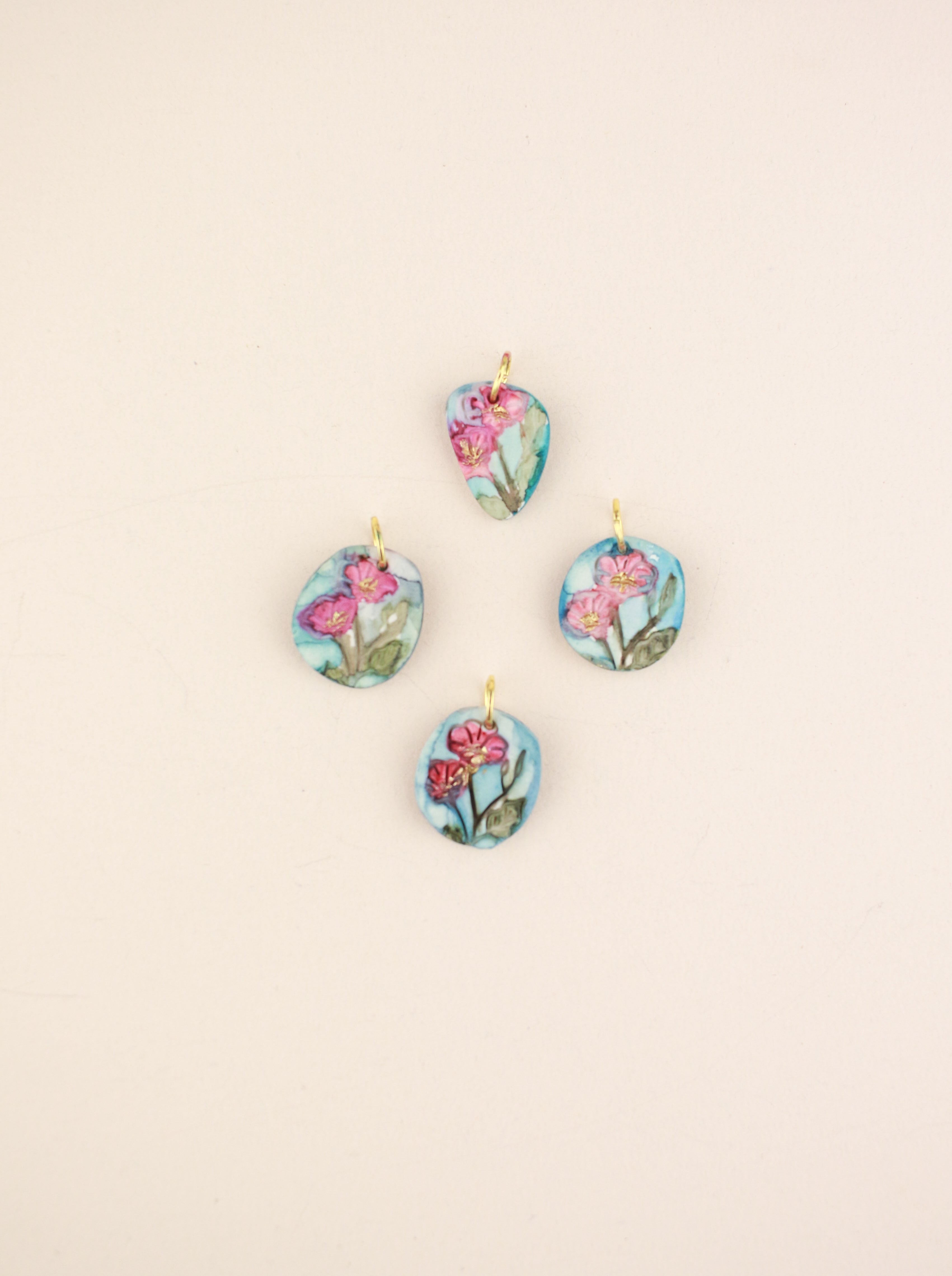 (Pre-order) October Cosmos Birth Flower Charm Necklace