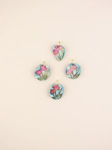 (Pre-order) October Cosmos Birth Flower Charm Necklace