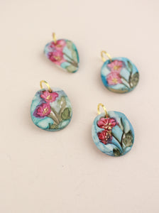 (Pre-order) October Cosmos Birth Flower Charm Necklace