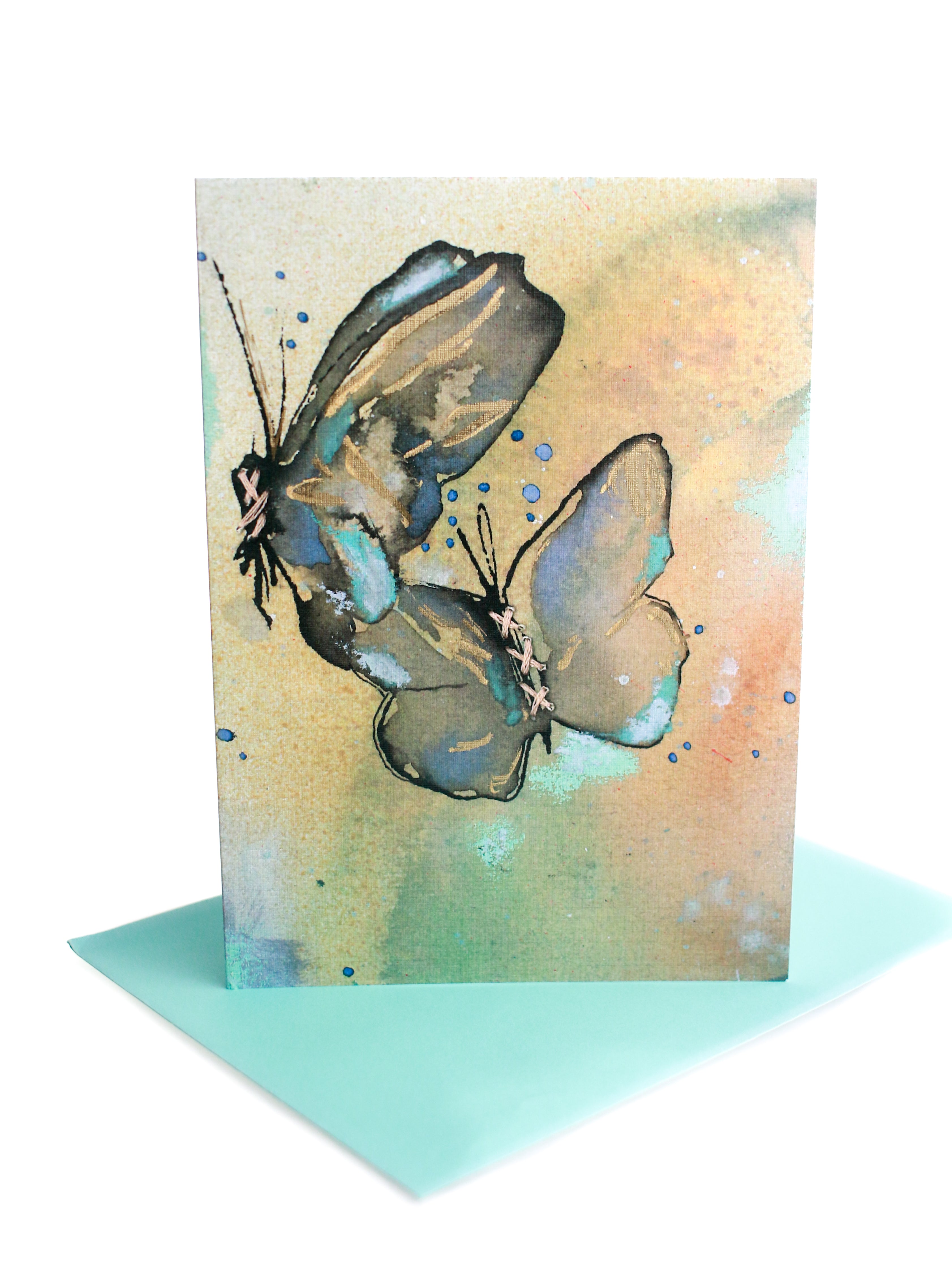 5x7 Atlantis Butterflies Greeting Card